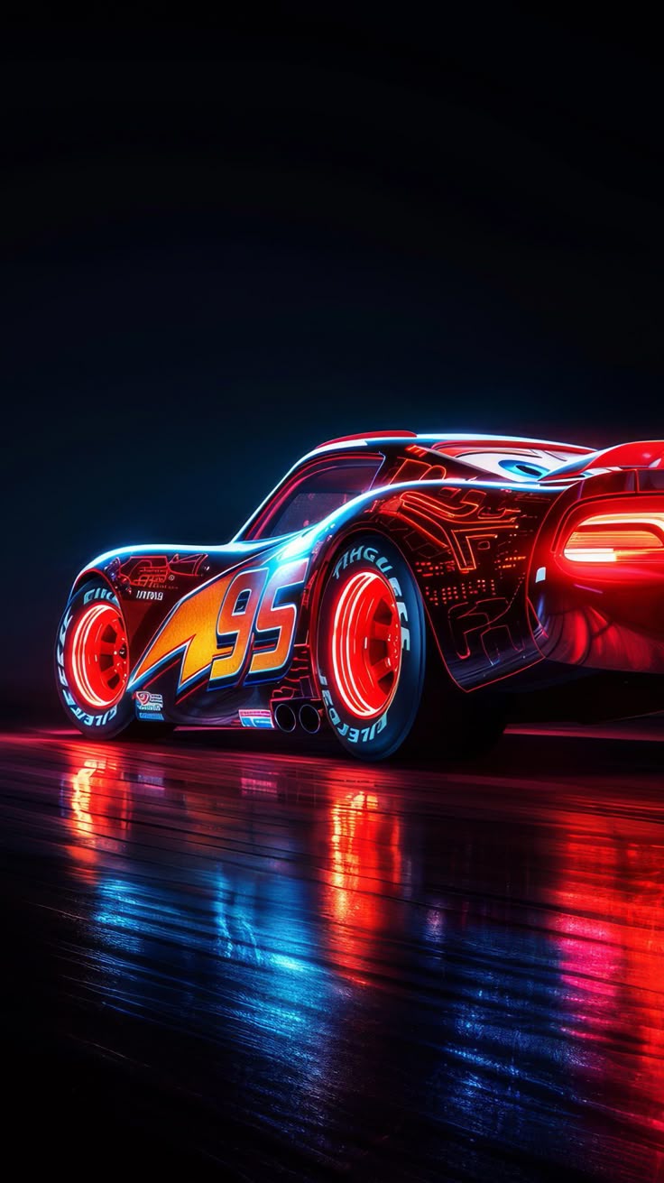 4k HD Wallpaper: Harry Potter Themed Lightning McQueen In Pixar Style