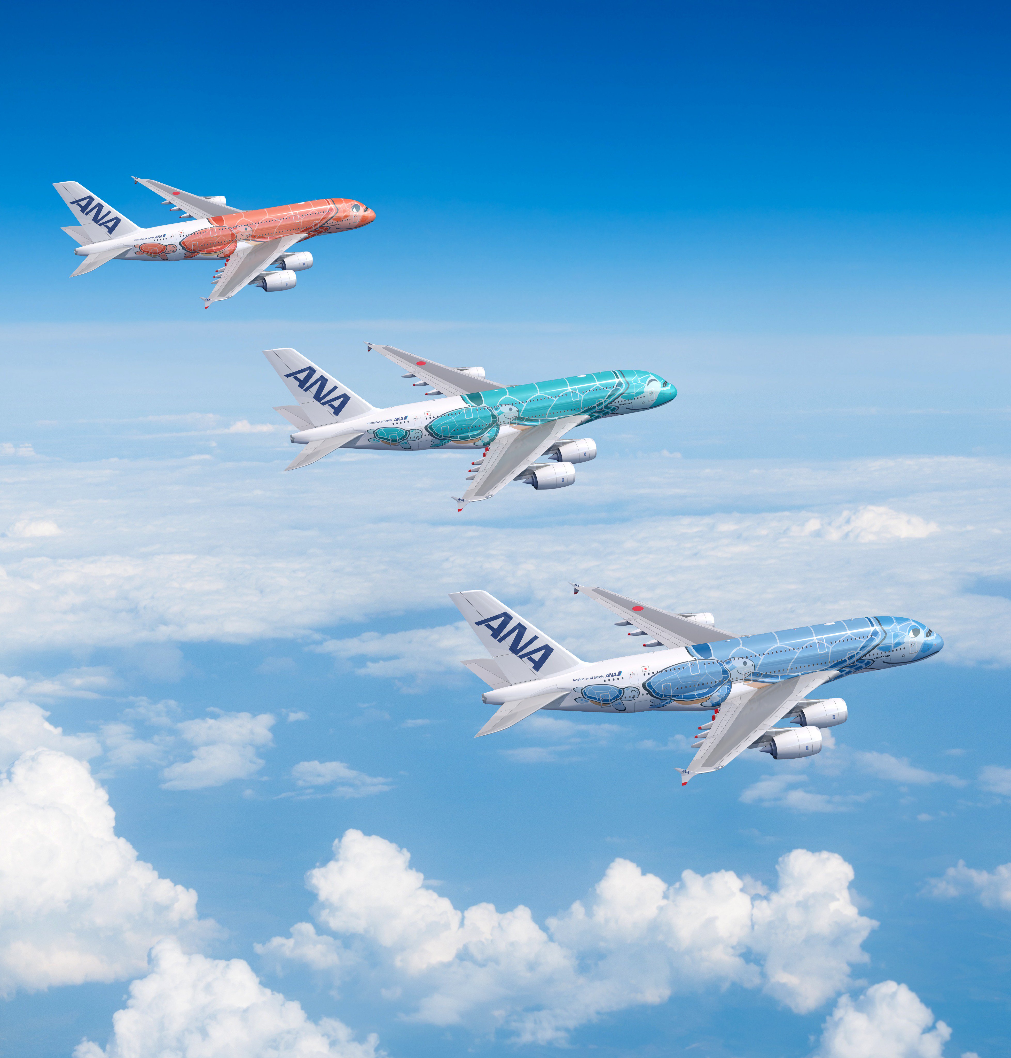 All Nippon Airways - We are so excited to introduce our new airplane named Flying Honu!✈️ #FlyingHonu, with the design of adorable sea turtles, will fly the skies between Tokyo