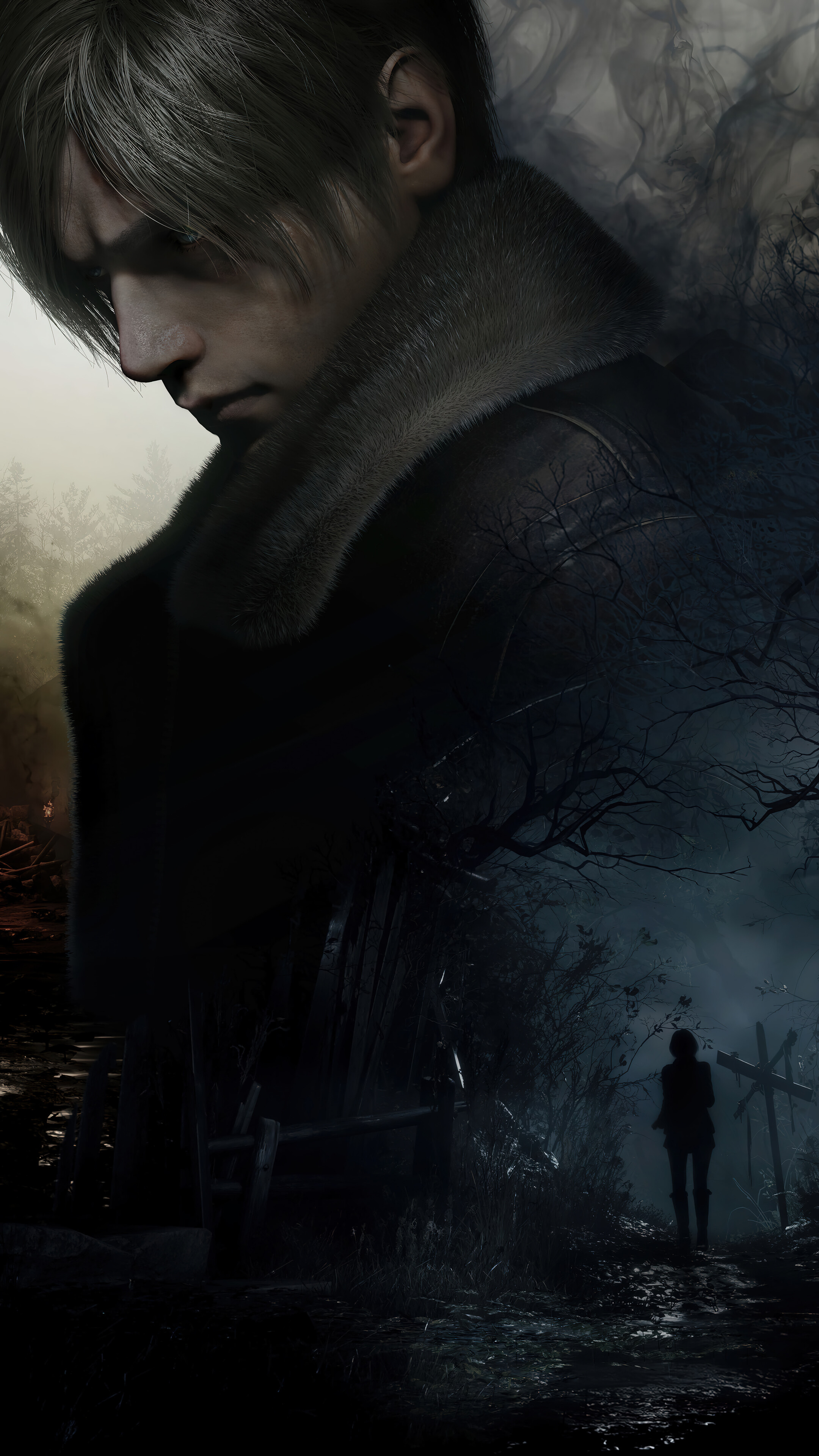 Resident Evil 4 Remake Leon Poster 4K