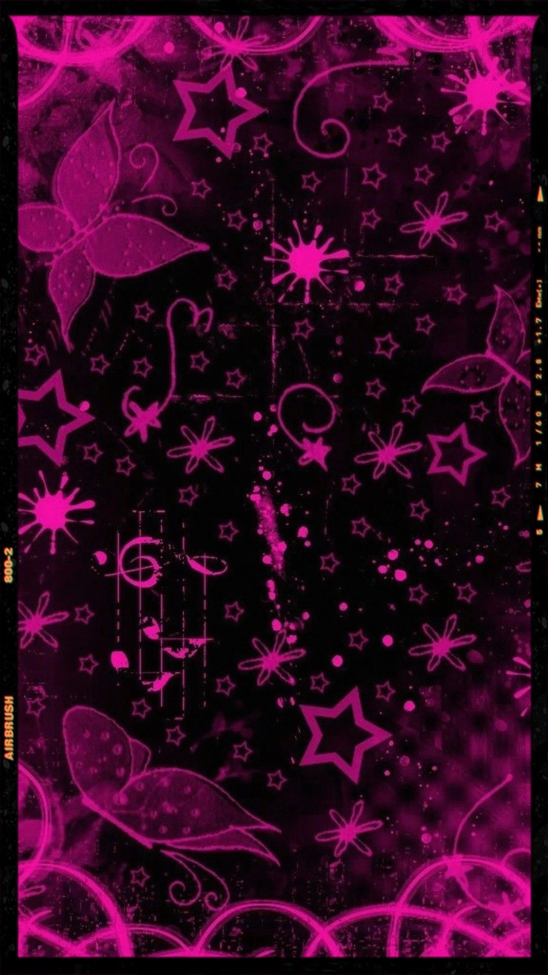 Black and Pink iPhone Wallpaper