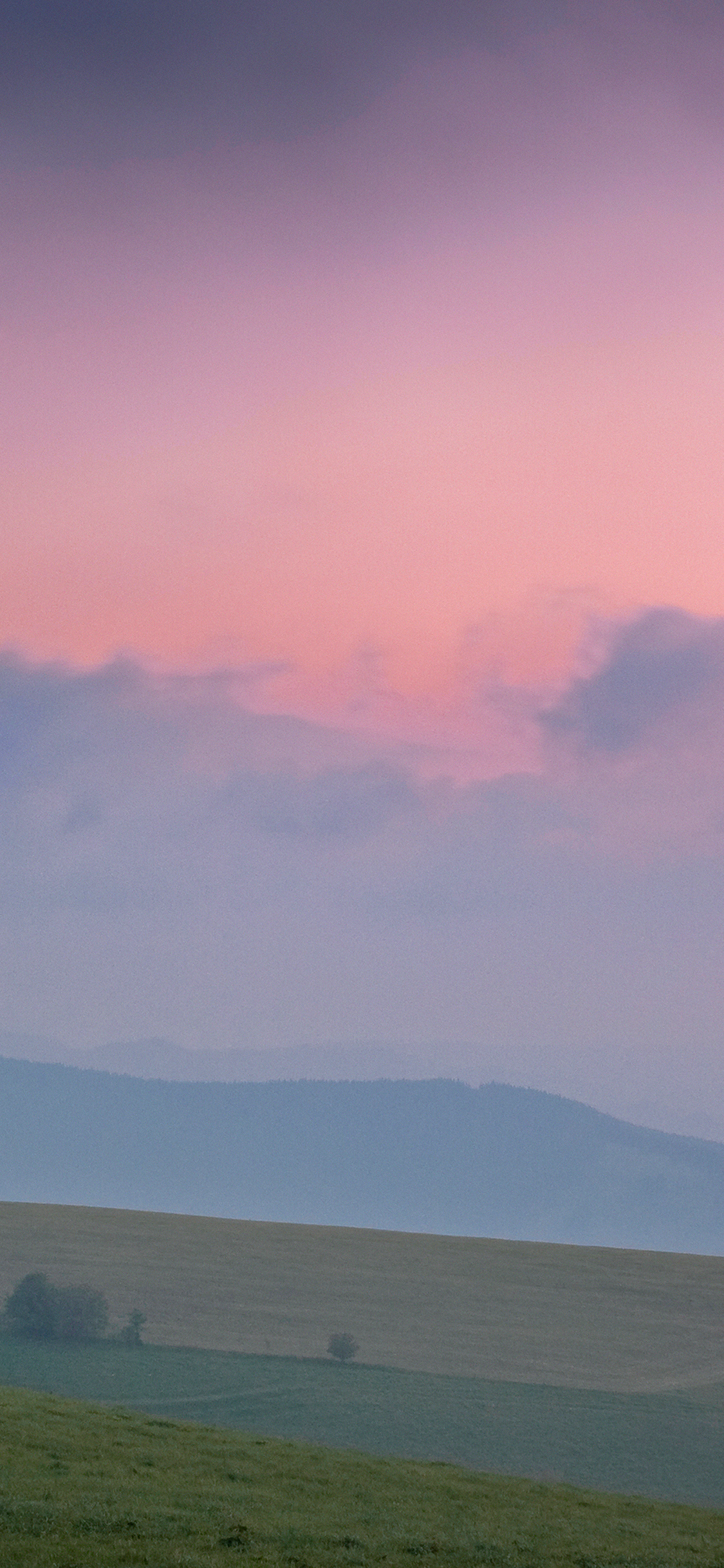 Sky Pink Nature Mountain Morning