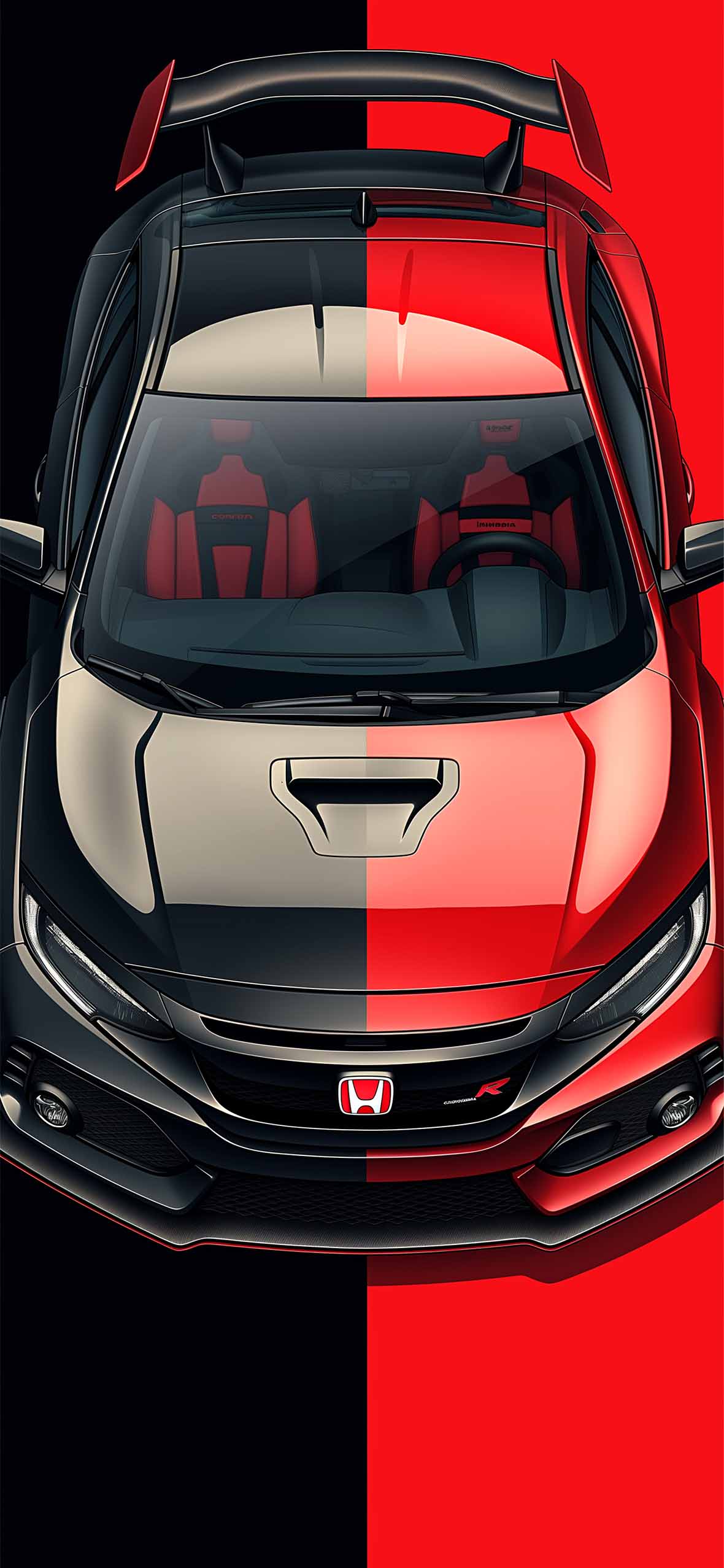 Stylish Honda Rype R Split Red & Black