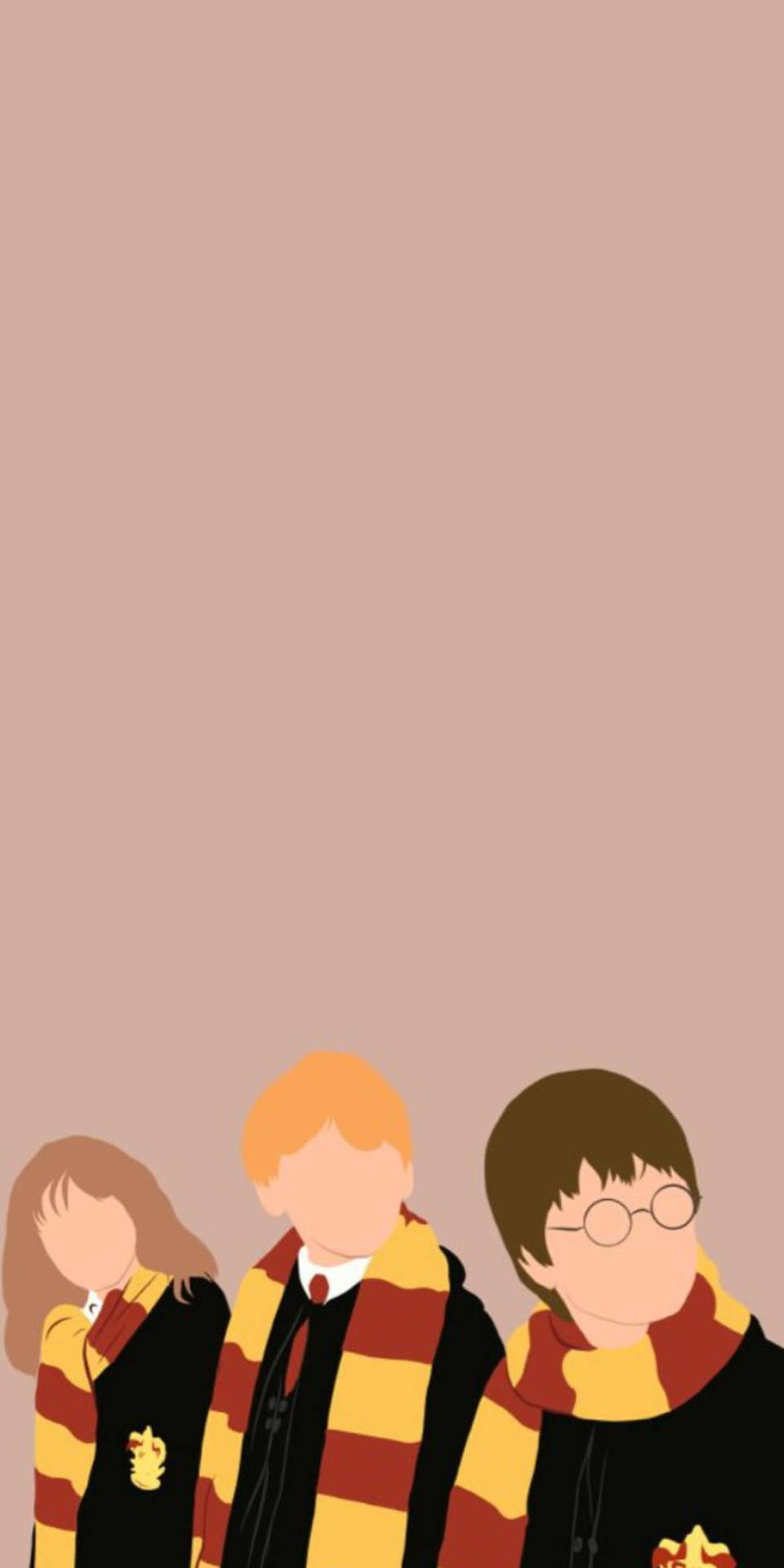 Golden Trio Art Wallpaper