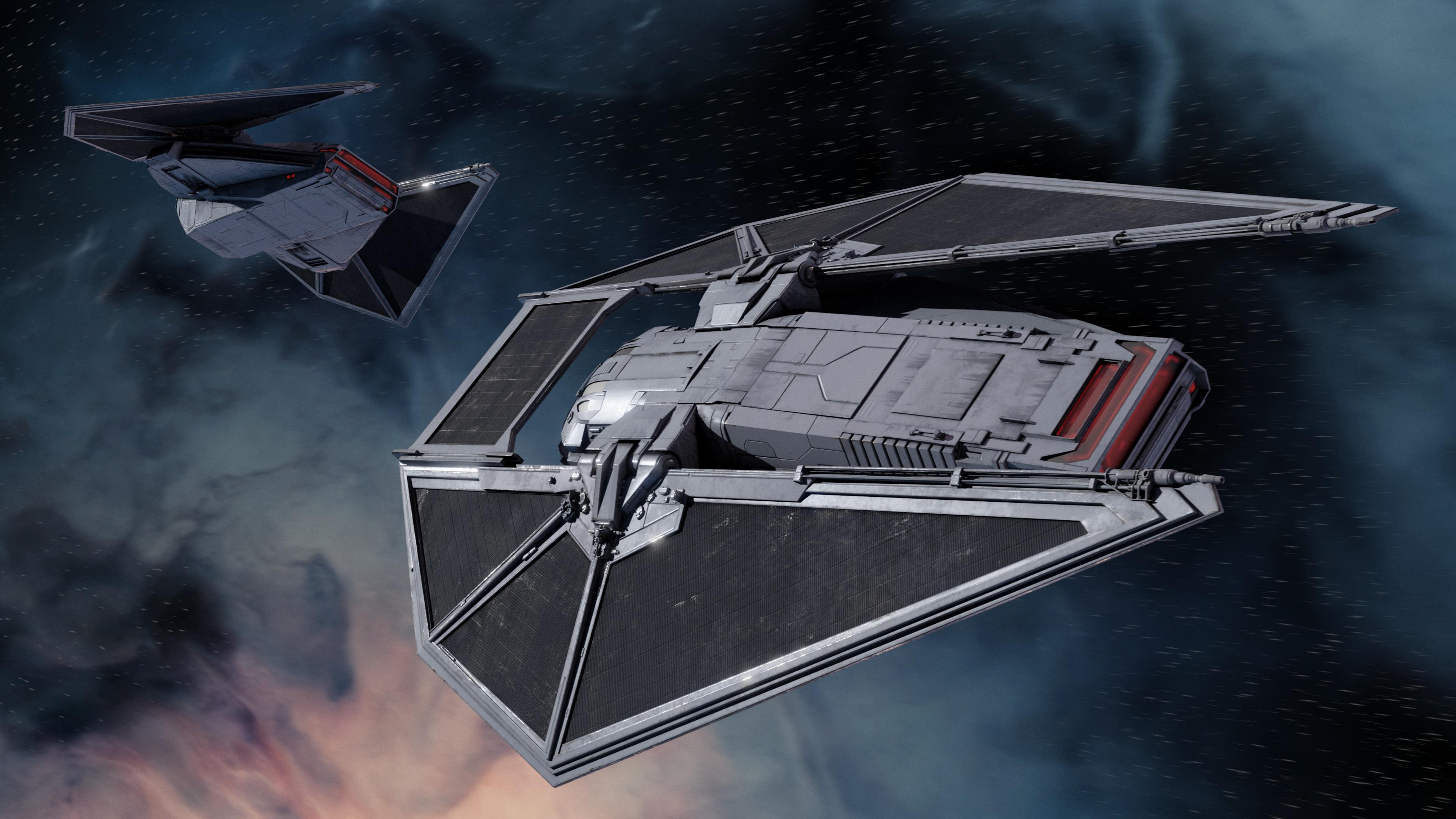 TIE Reaper new 4k rendered wallpaper
