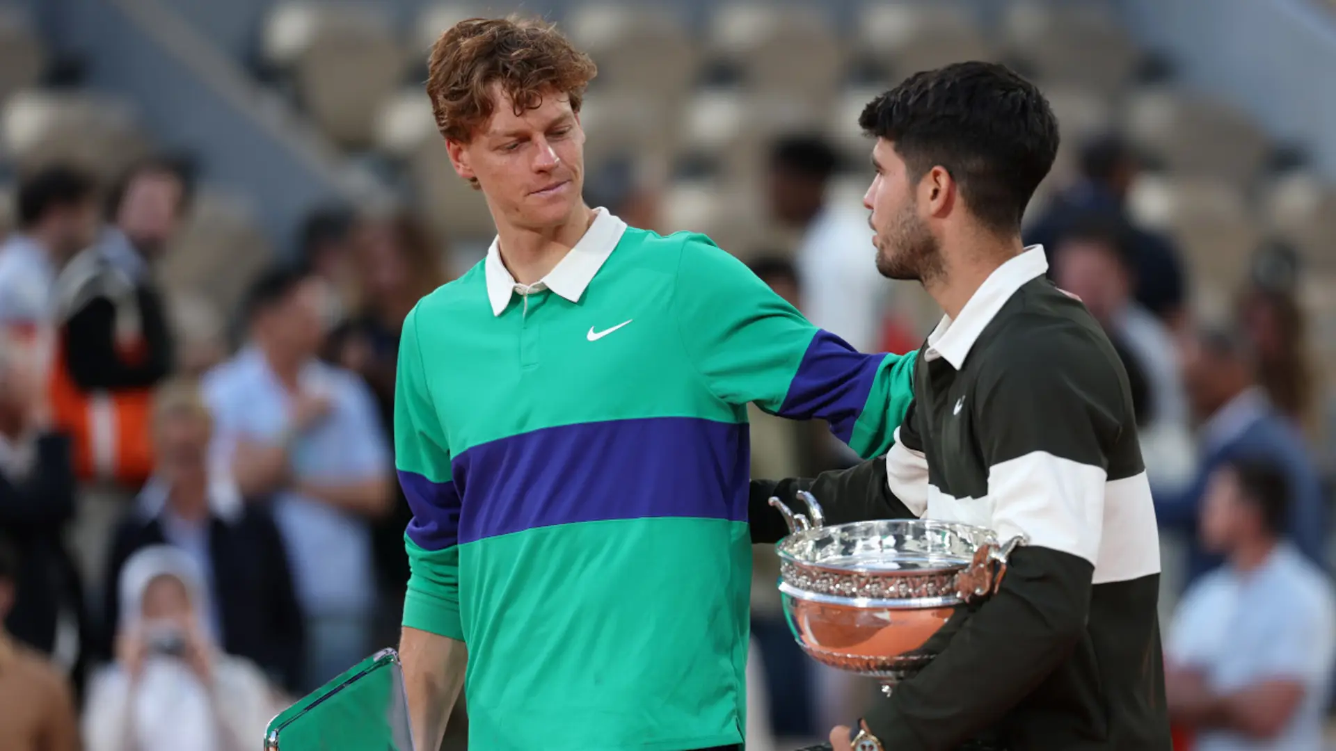 Alcaraz and Sinner French Open final