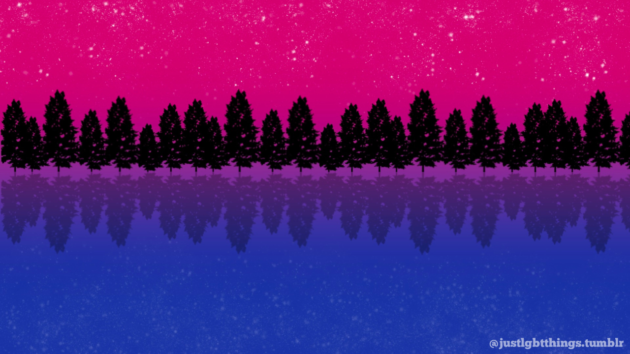 LGBTQ starry night desktop wallpaper
