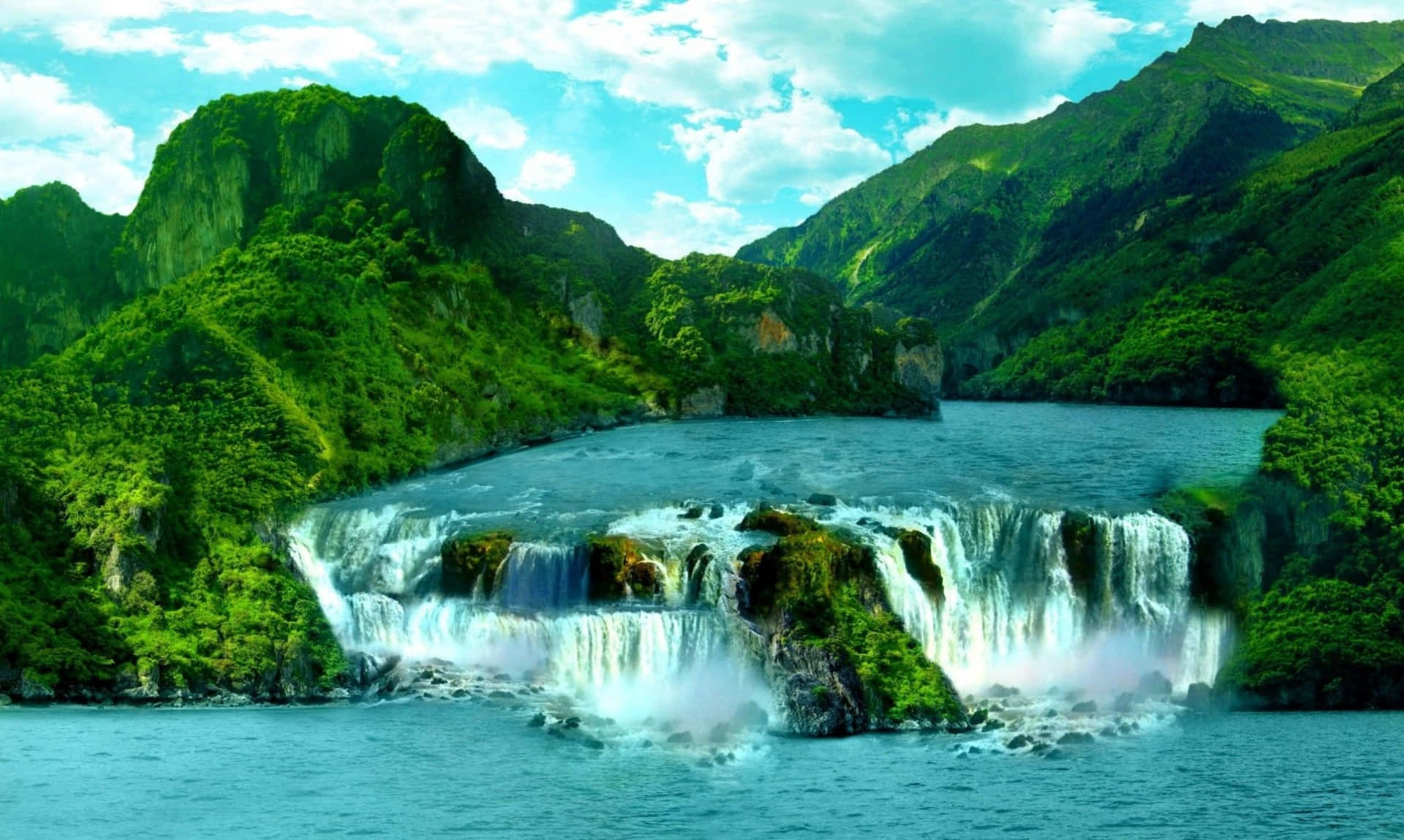 Argentina Waterfall Desktop Wallpaper