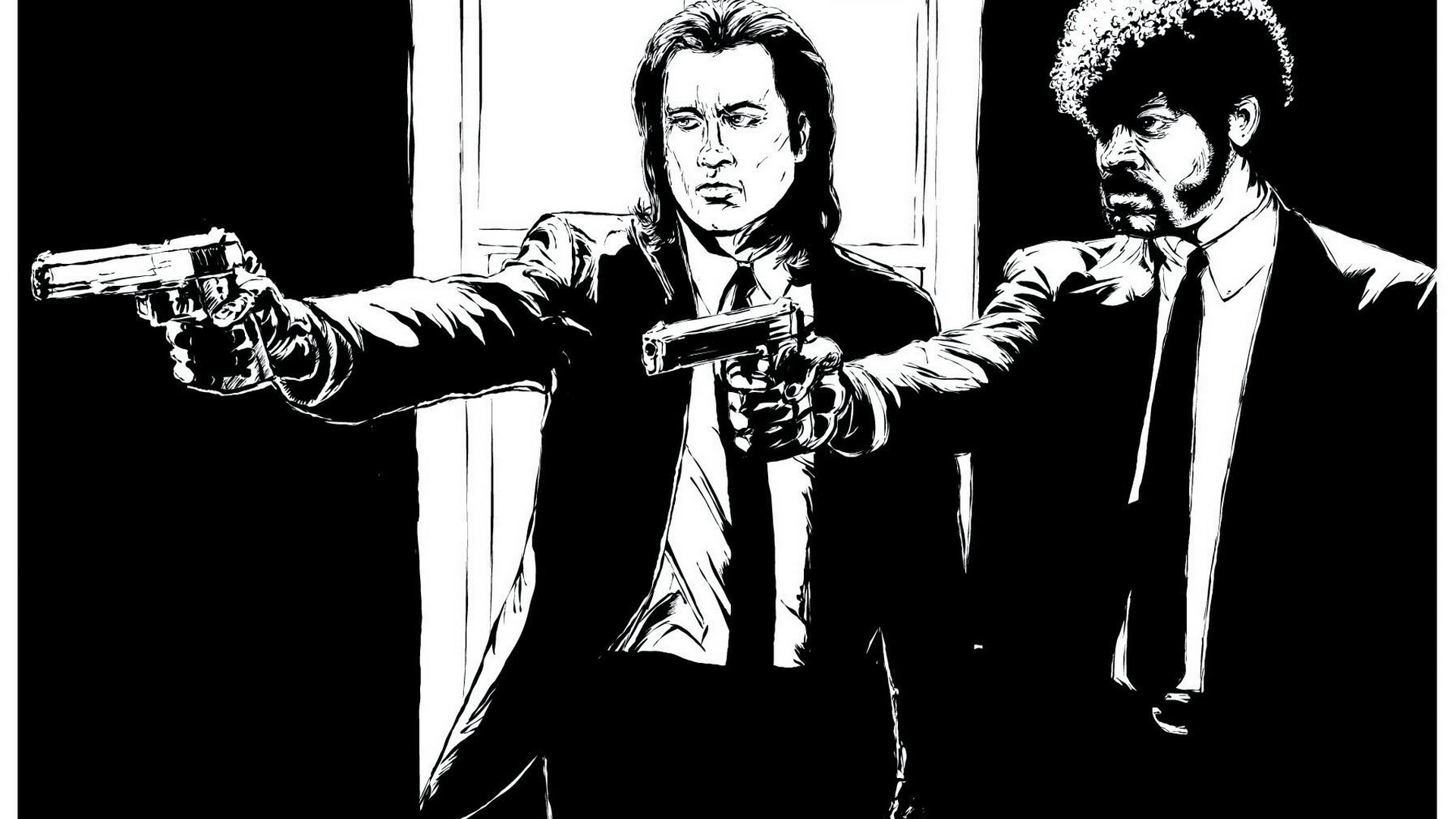 Image Pulp Fiction pistol Men Movies