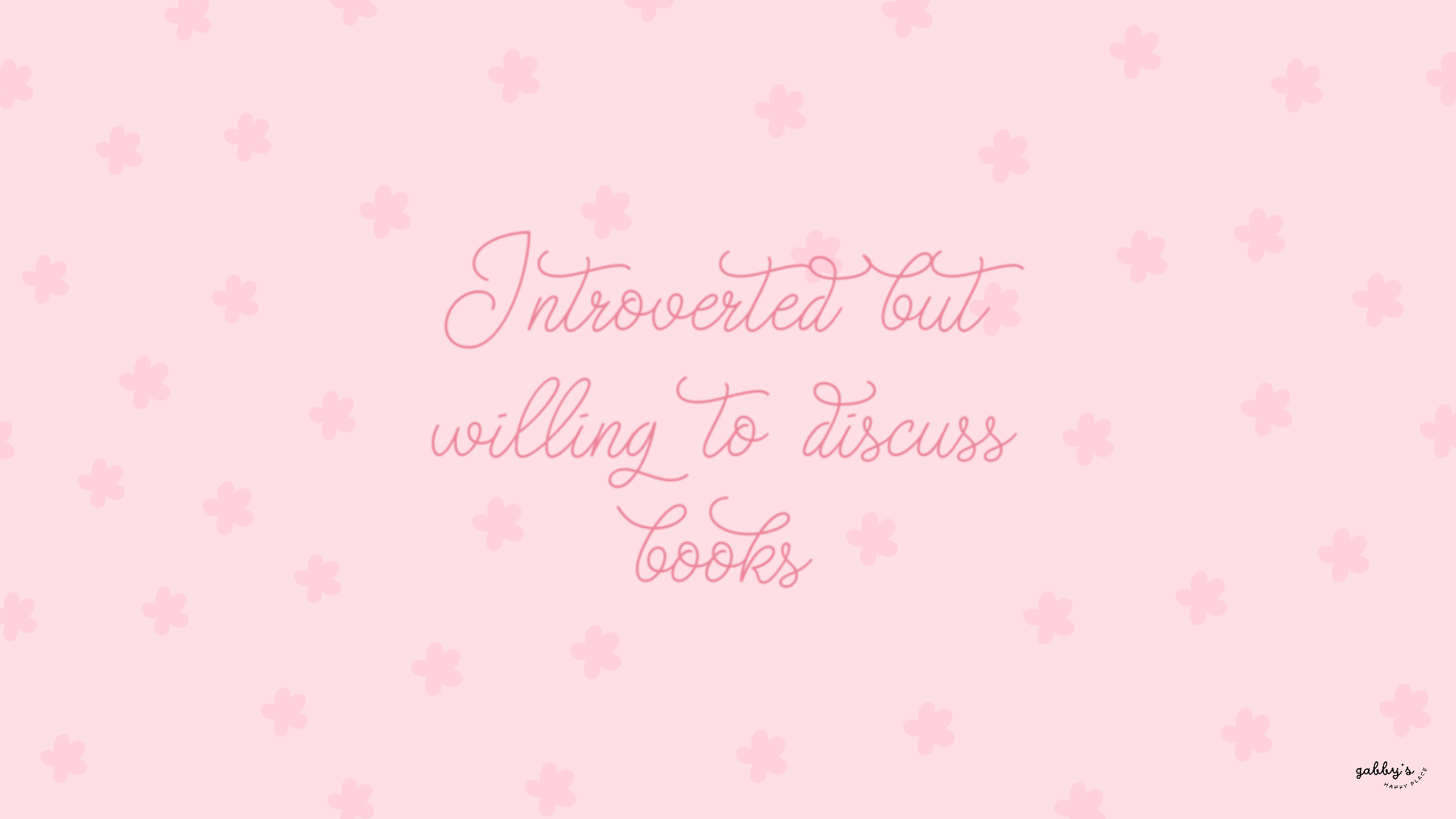 Bookish Wallpaper. Gabby's Happy Place