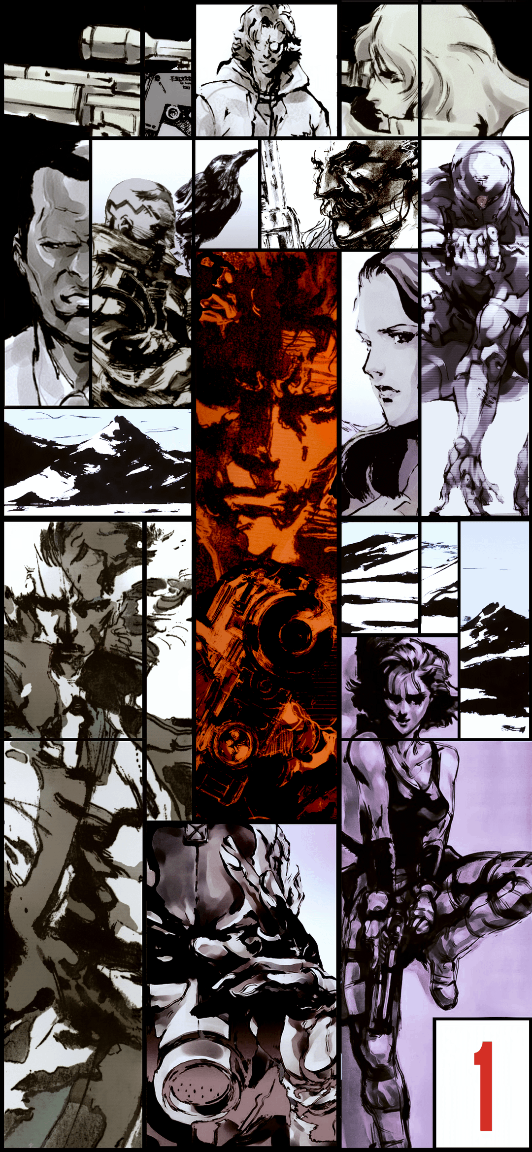 MGS 1 & 2 Phone Wallpaper, r