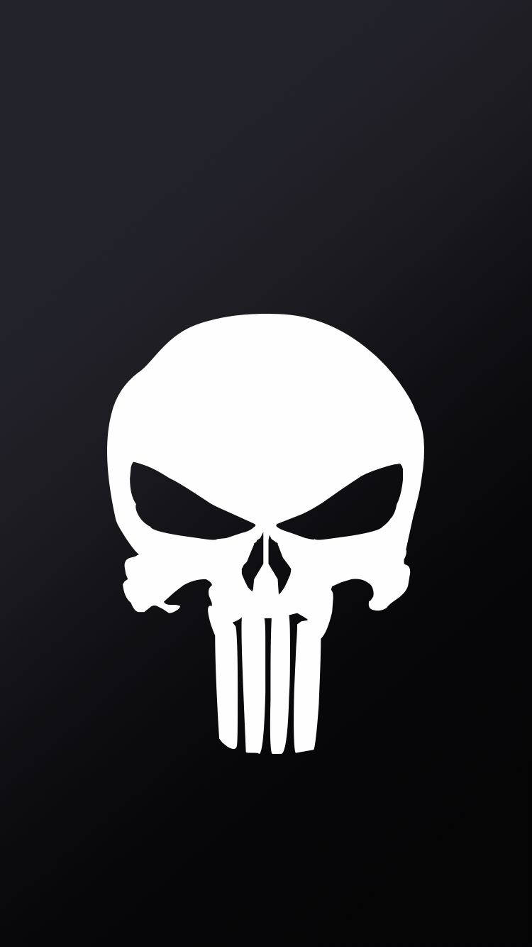 Minimalist Black And White Punisher
