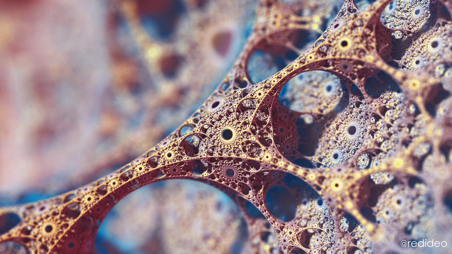 Abstract Background & Wallpaper (3D Fractals) for Phone & Desktop. 3