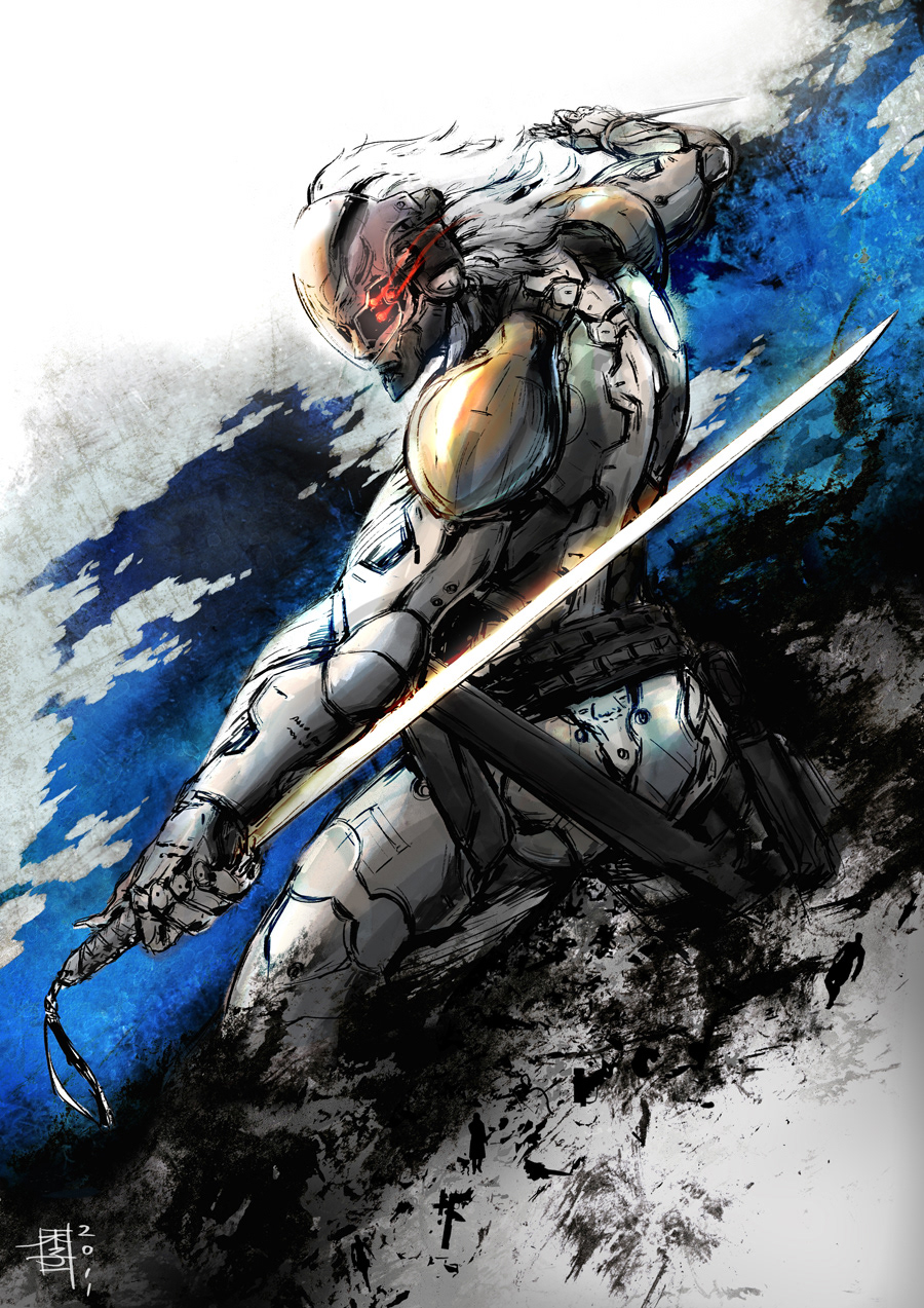Fanart of Raiden from Metal Gear Solid