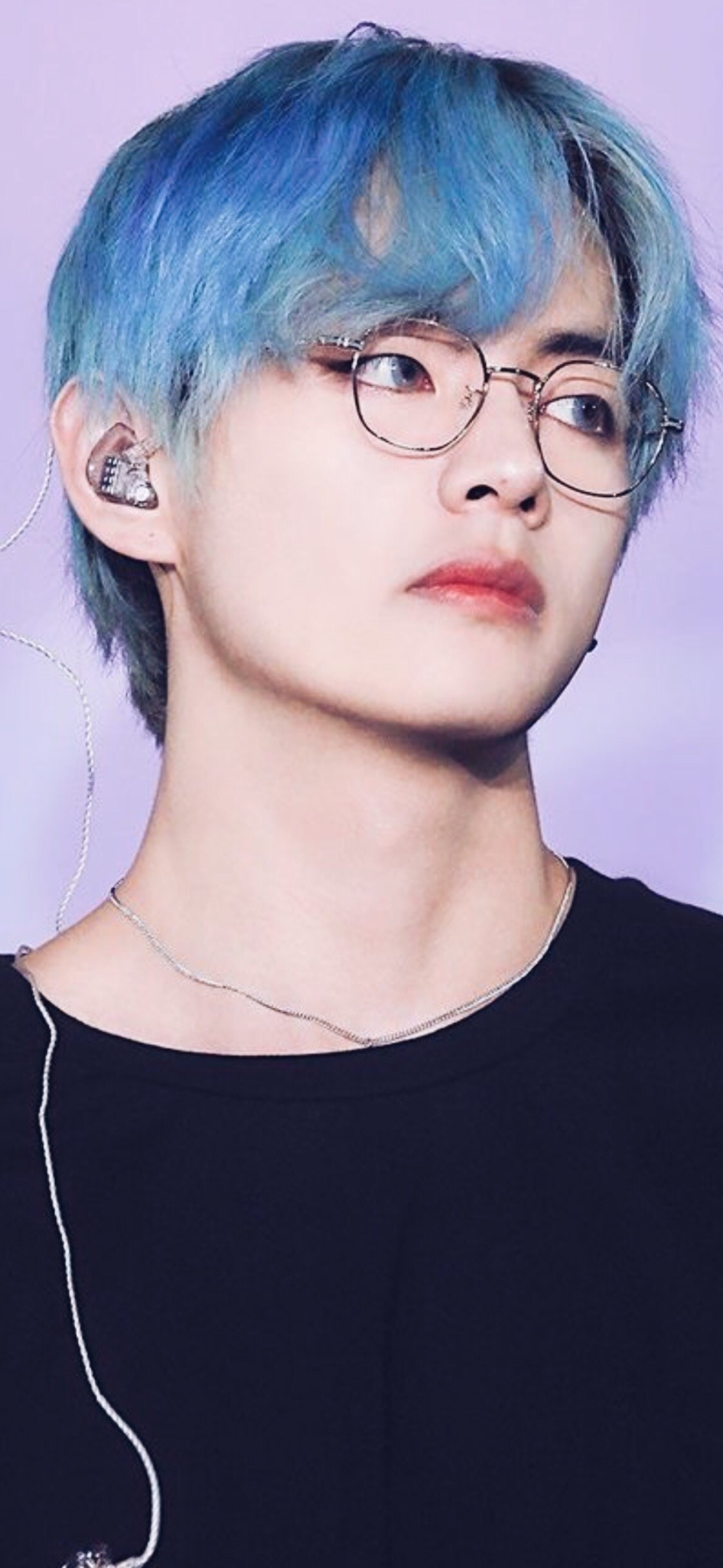 blue haired taehyung wallpaper
