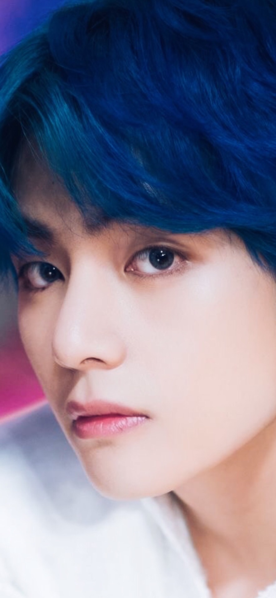 blue haired taehyung wallpaper