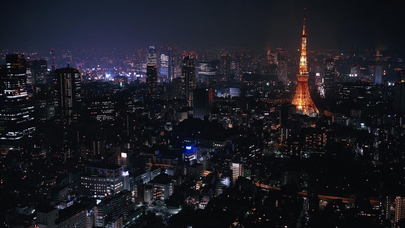Tokyo city Desktop wallpaper 1366x768