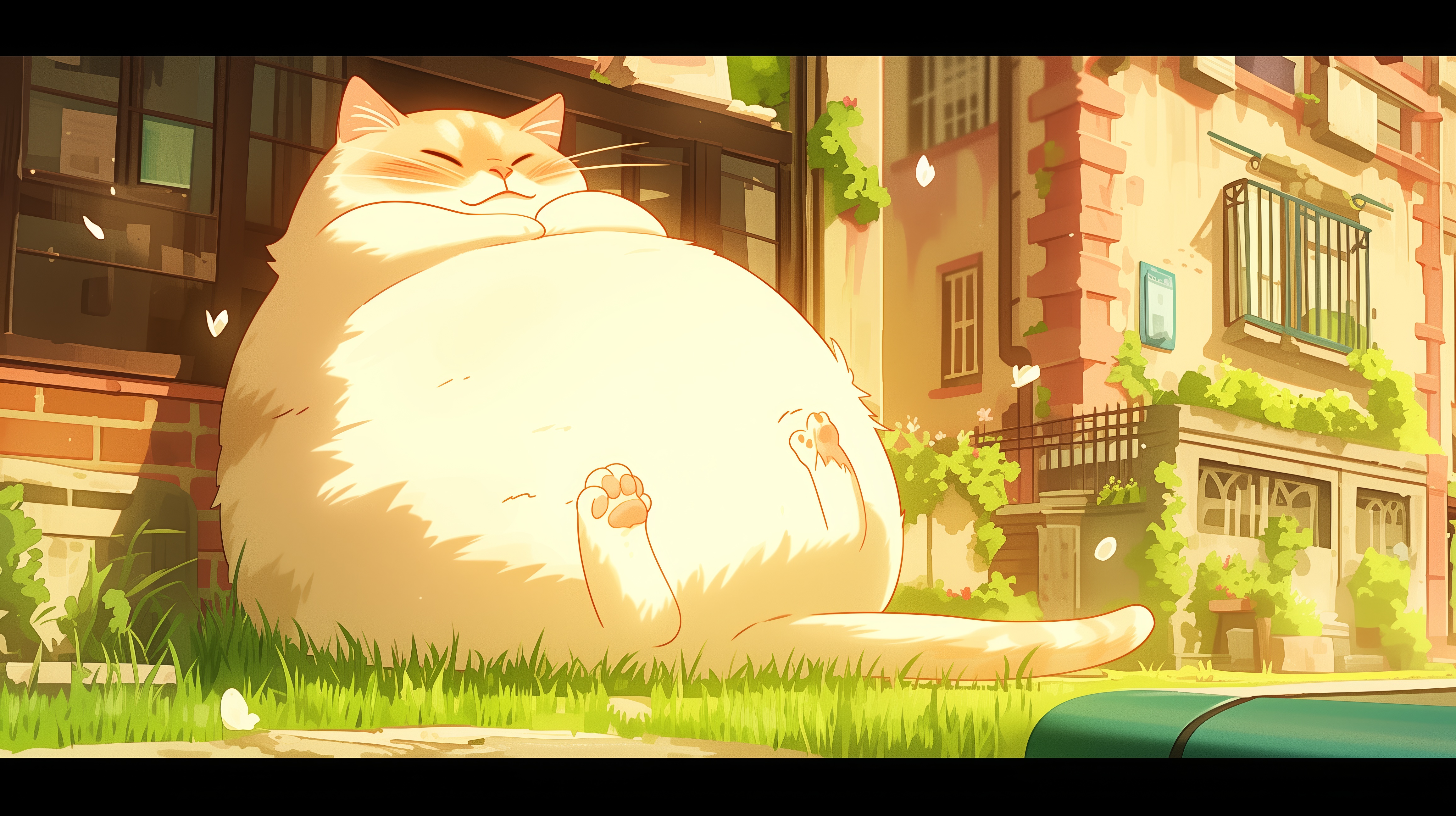 Blissful Anime Cat Ultra HD