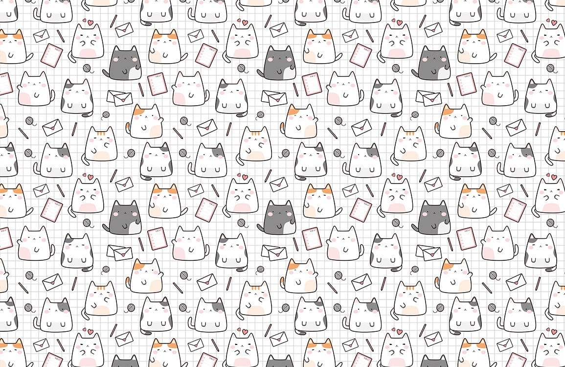 Cartoon Cat guaranteed With Fish Tank