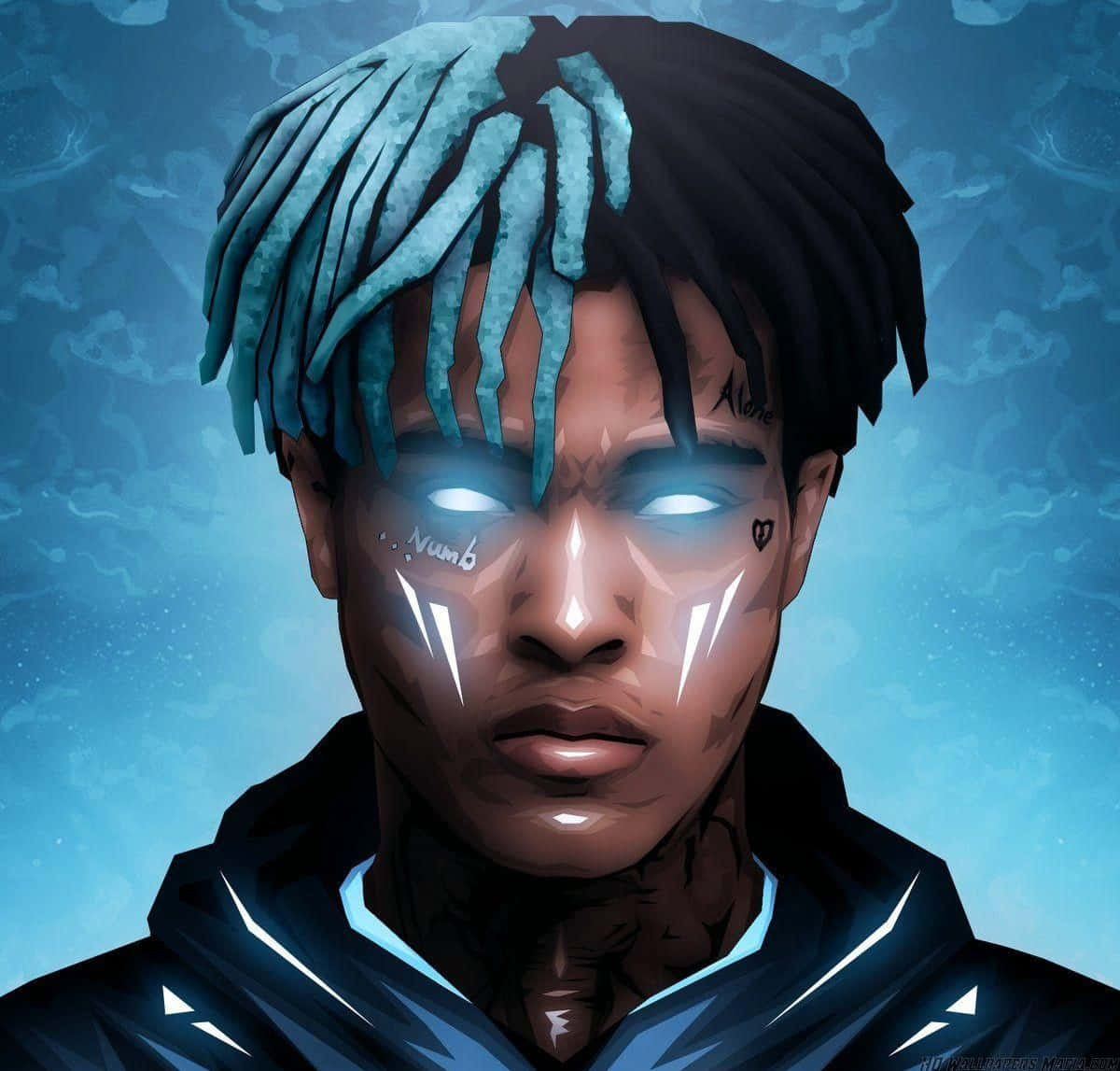 Xxxtentacion Blue Hair Wallpaper