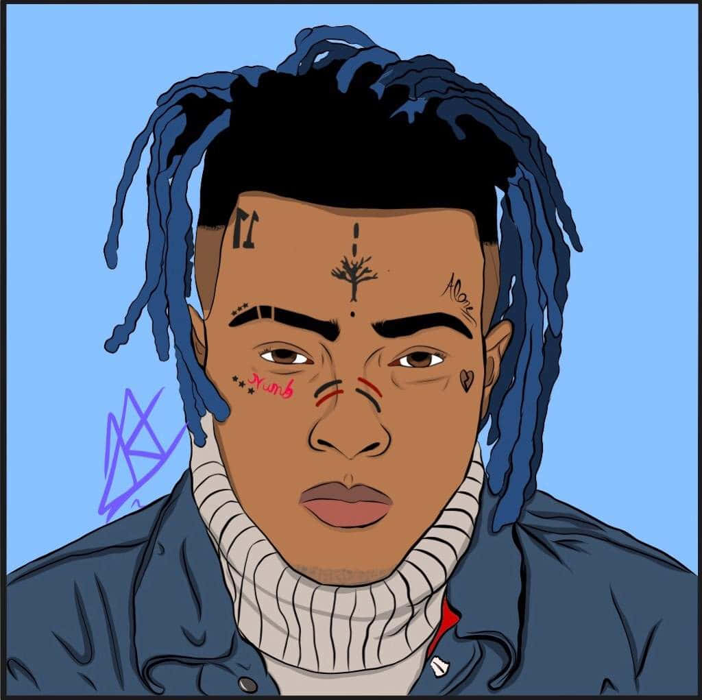 Xxxtentacion Blue Hair Wallpaper