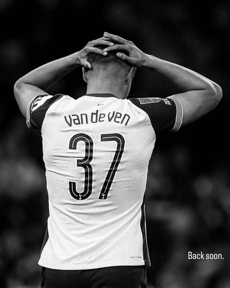 Micky van de Ven posts cryptic injury