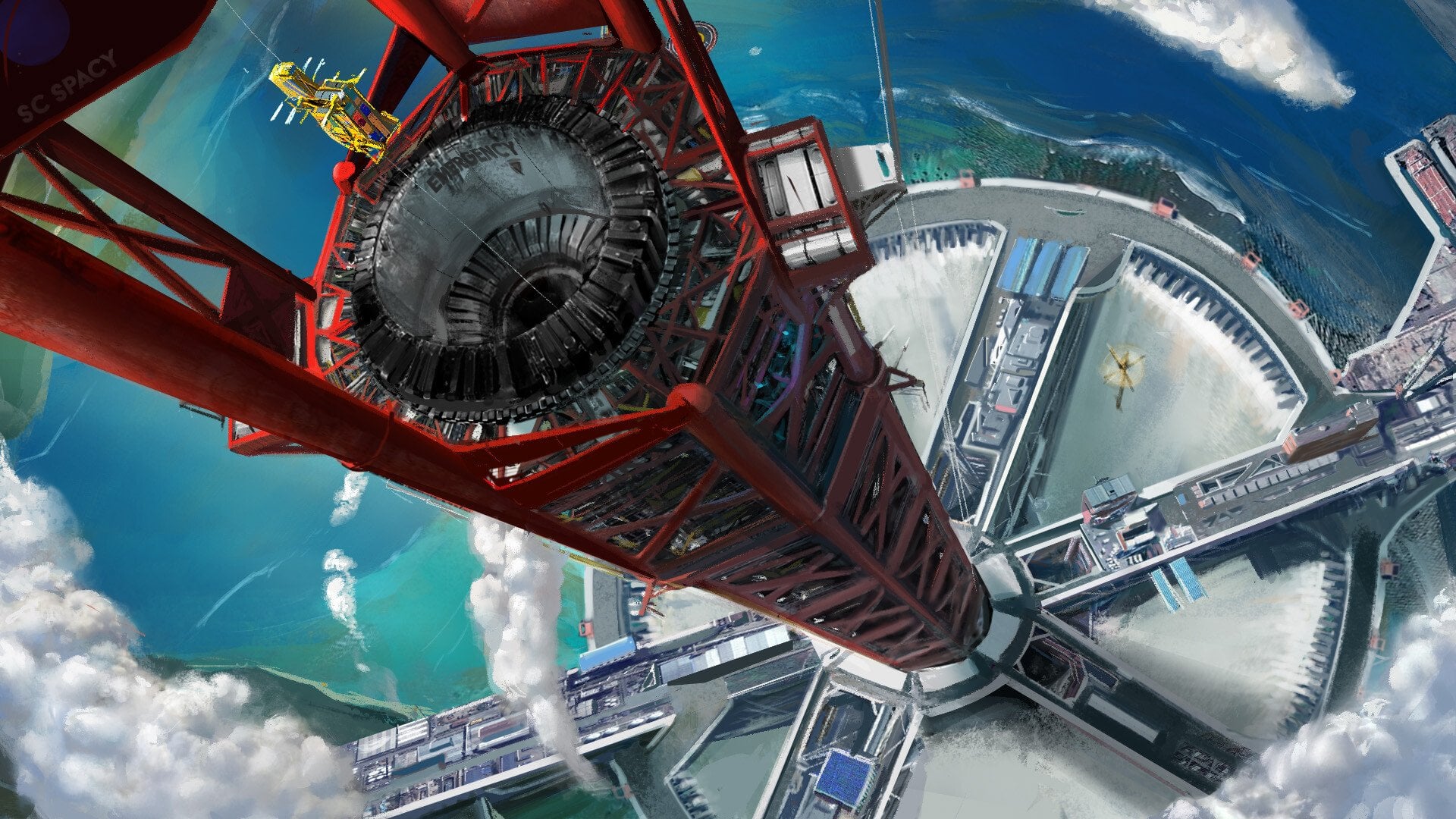 Space Elevator by Dominic Foong, r
