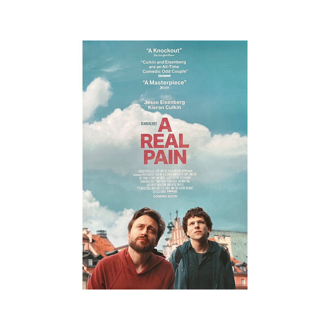 A REAL PAIN Movie Poster 2 Sided