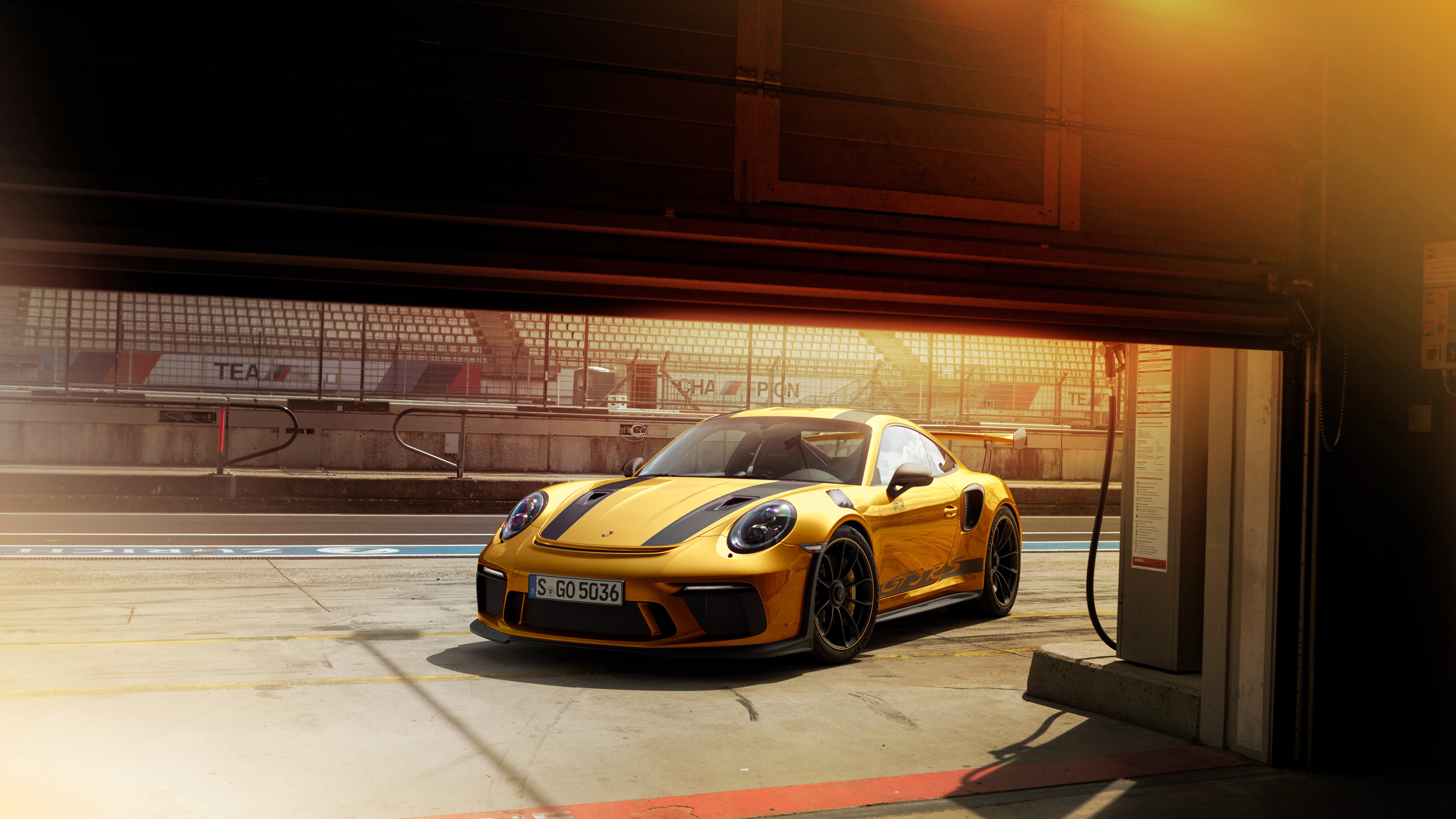 Download Yellow Car Car Porsche Porsche