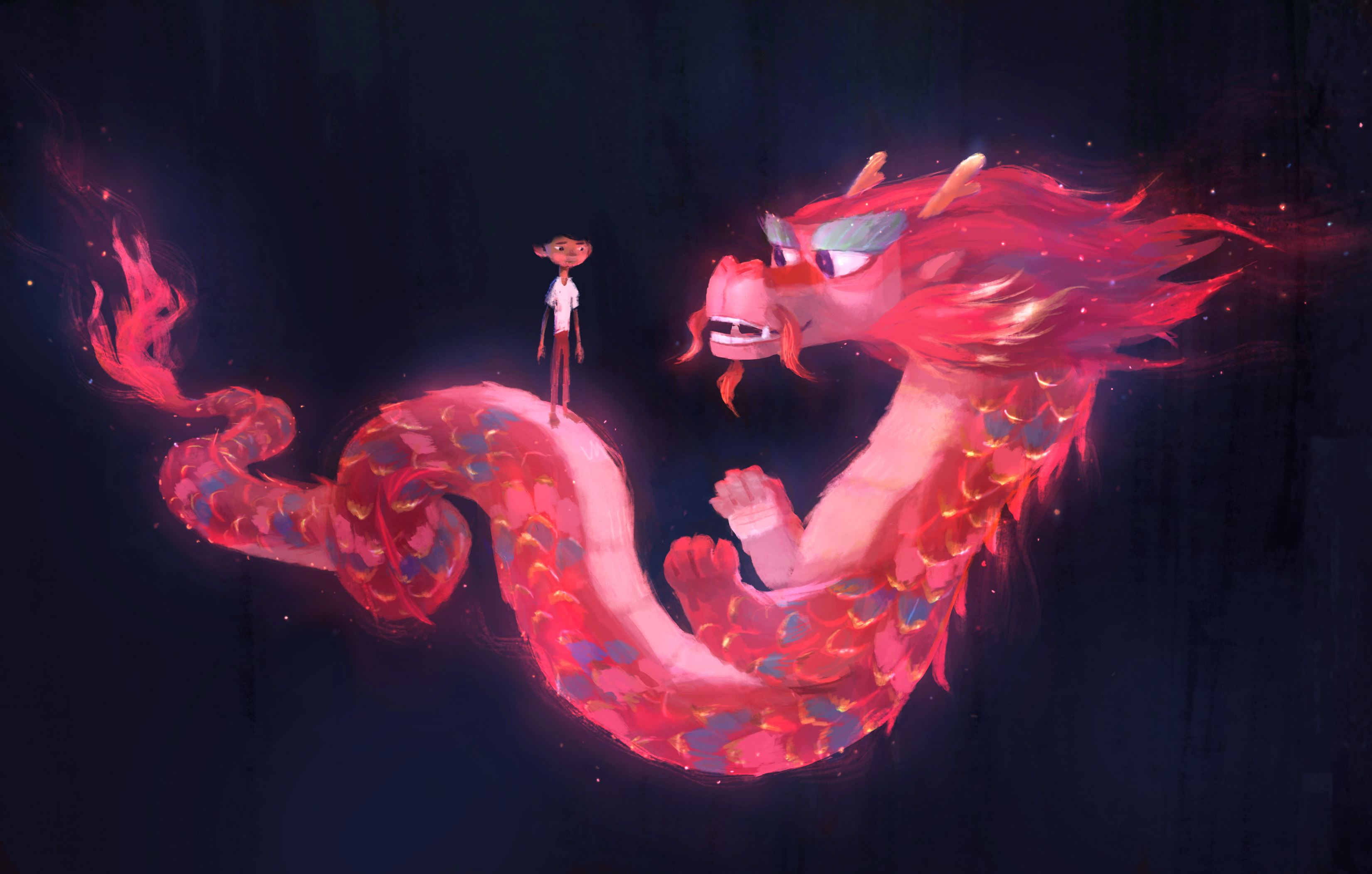 Wish Dragon Wallpaper