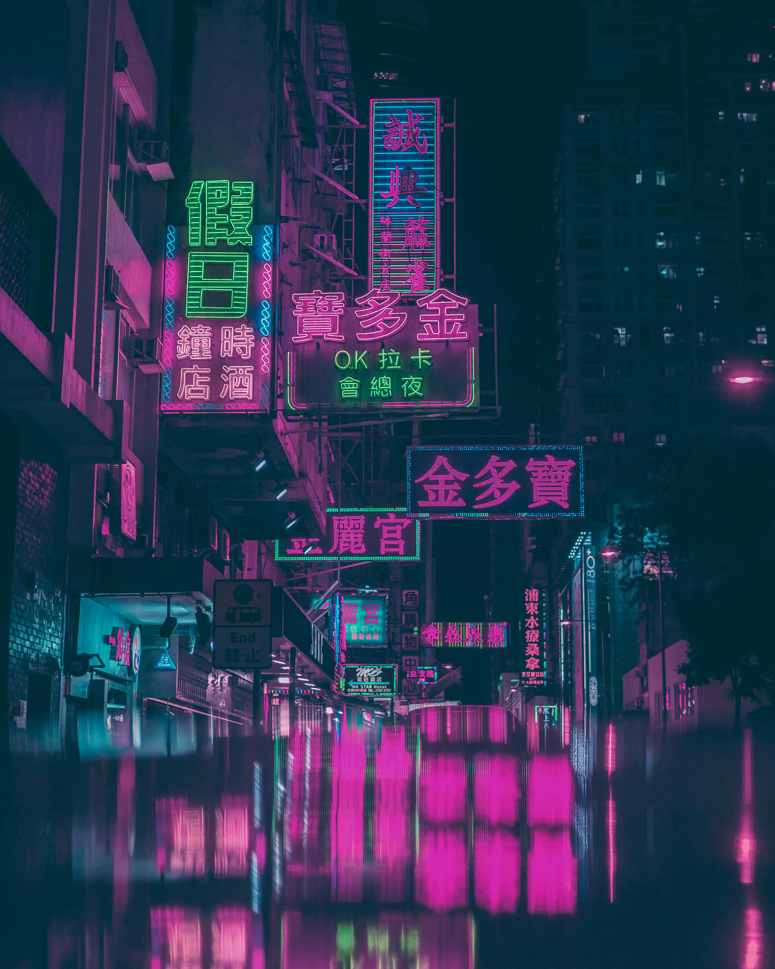 Cyberpunk City HD Wallpaper