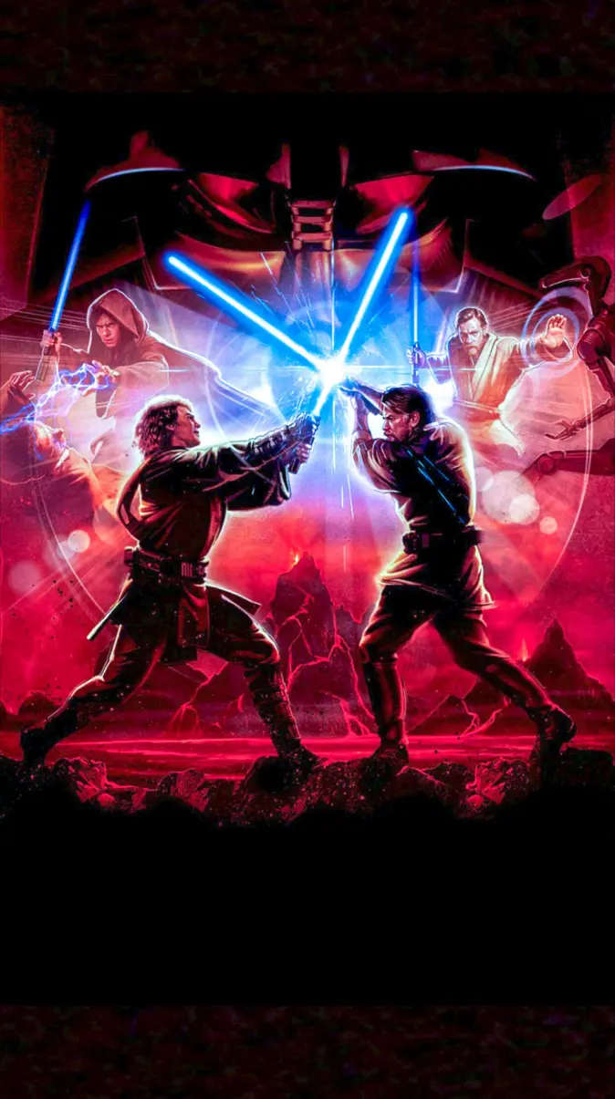 Anakin vs Obi Wan wallpaper