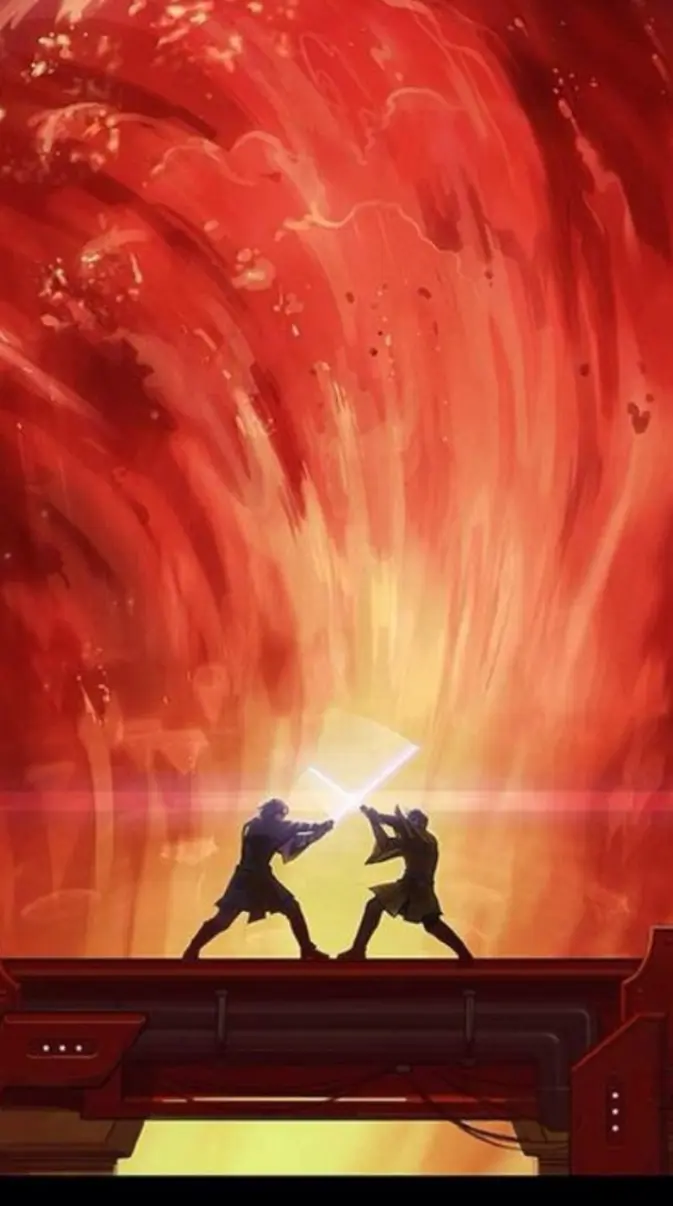 Anakin Vs Obi wan wallpaper