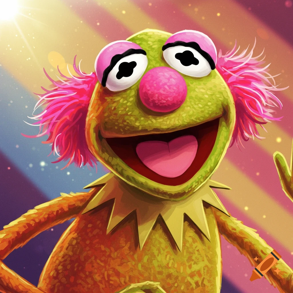 pink hair holding two packs of butter