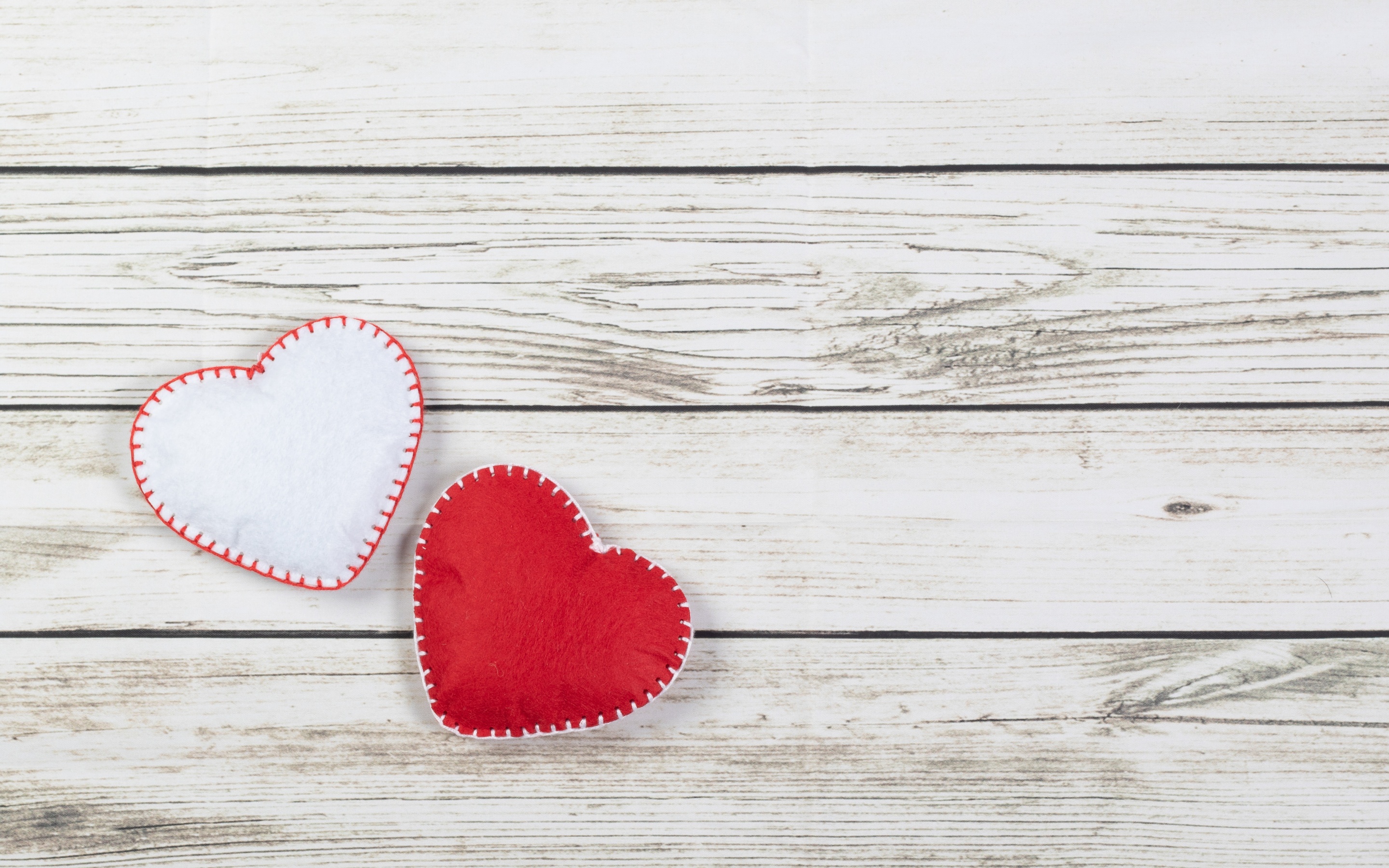 Love hearts Wallpaper 4K, White heart