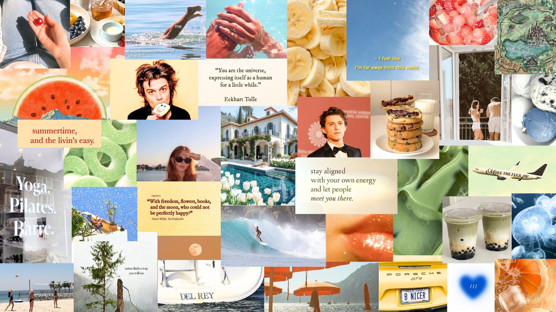 Aesthetic Collage MacBook Wallpaper