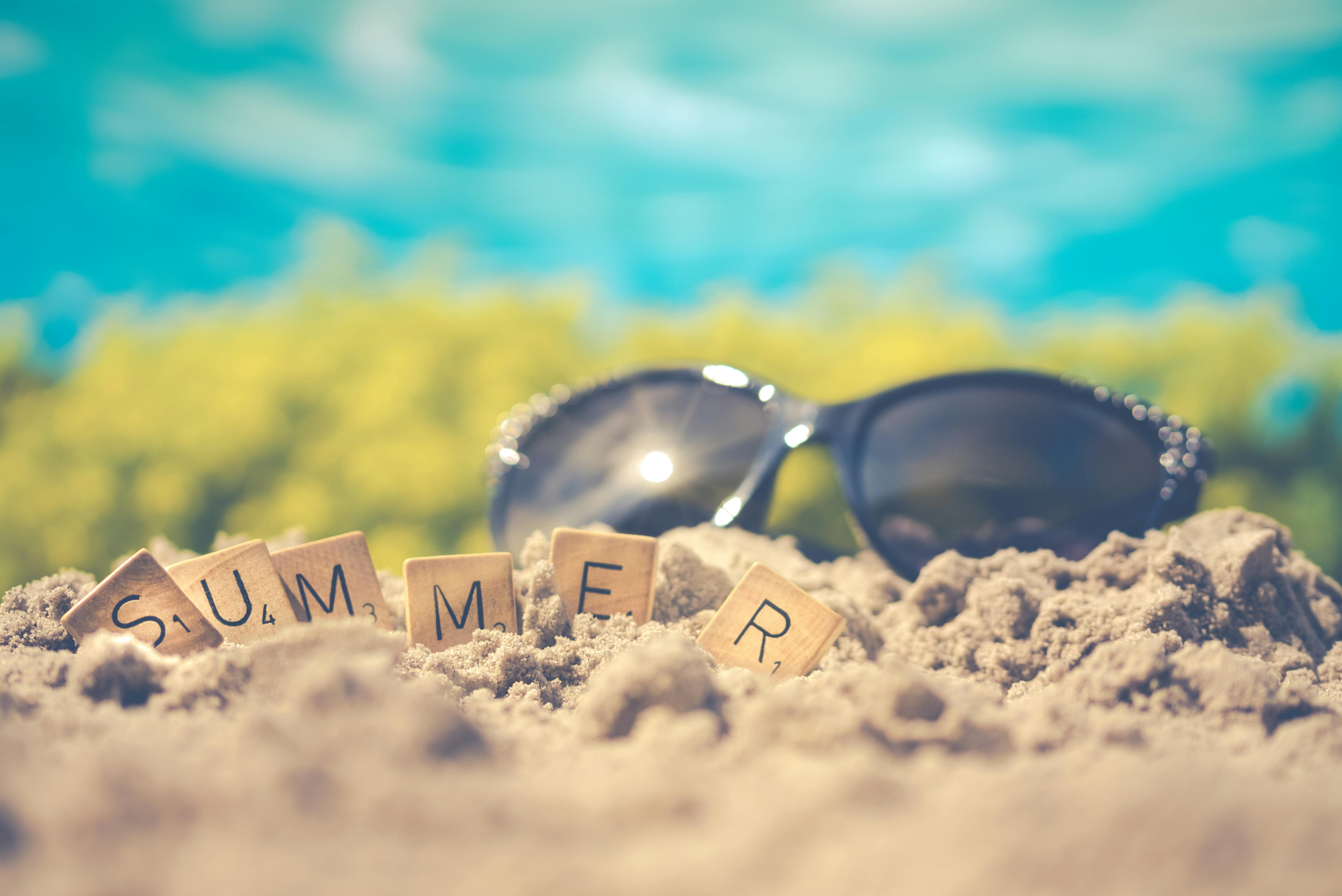 Macro Photography of Black Sunglasses