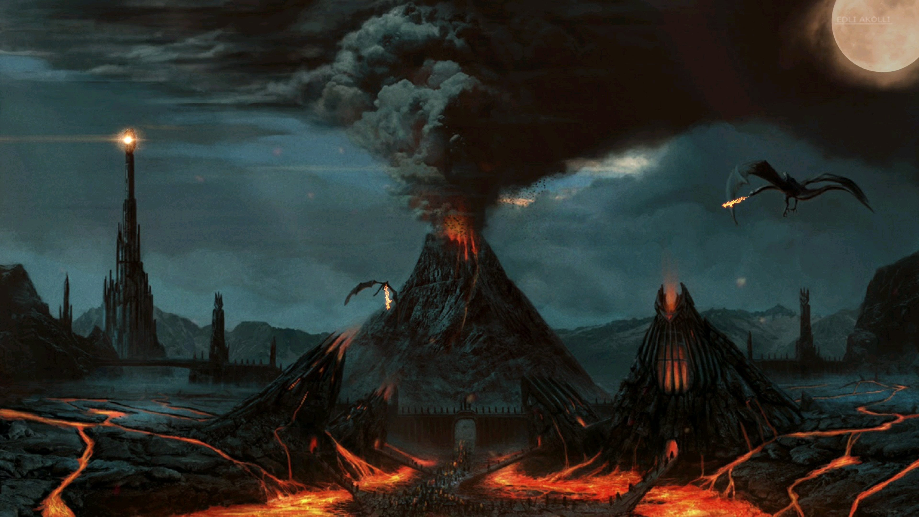 Visions of Mordor 4k Wallpaper. Enjoy