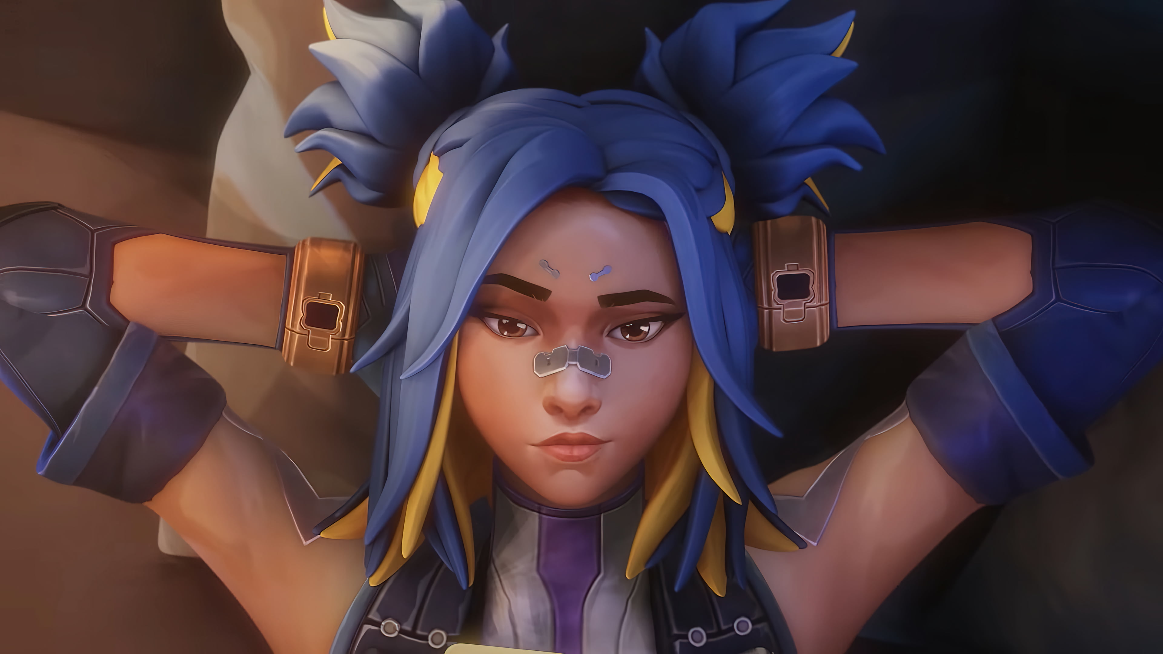 Agent Neon Valorant 4K Wallpaper