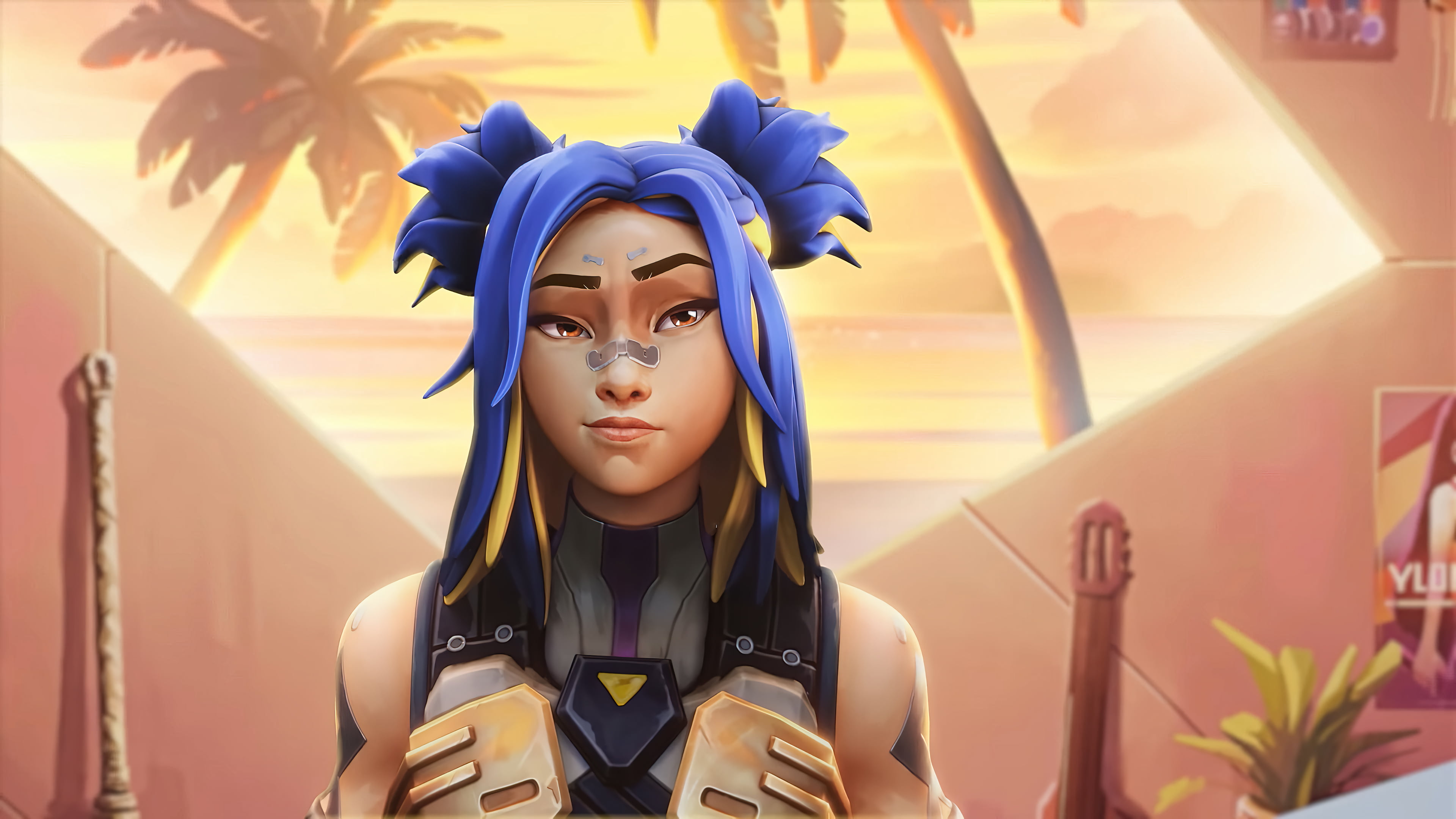 Agent Neon Valorant 4K Wallpaper