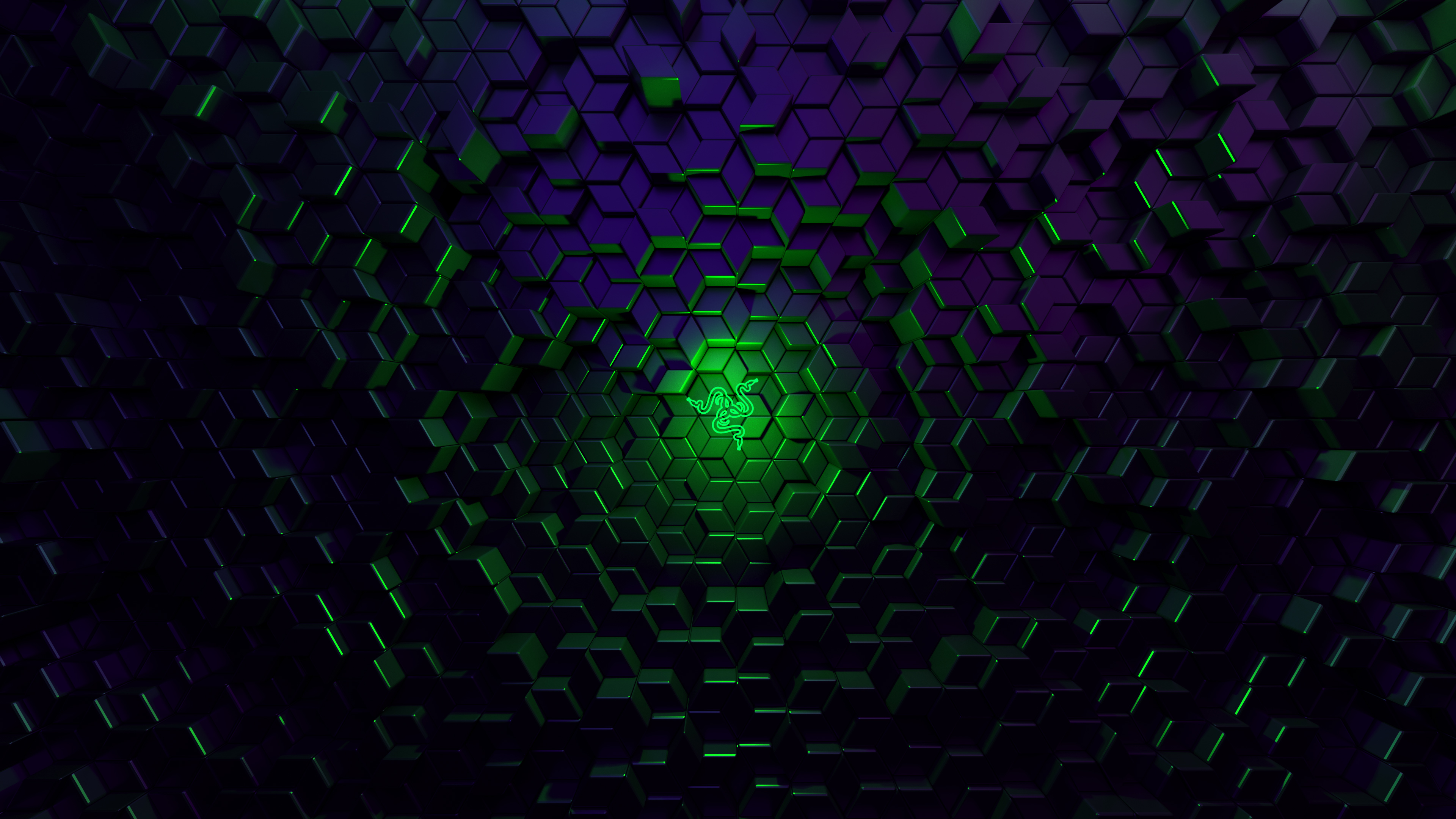 4K Razer Dark Background Wallpaper HD