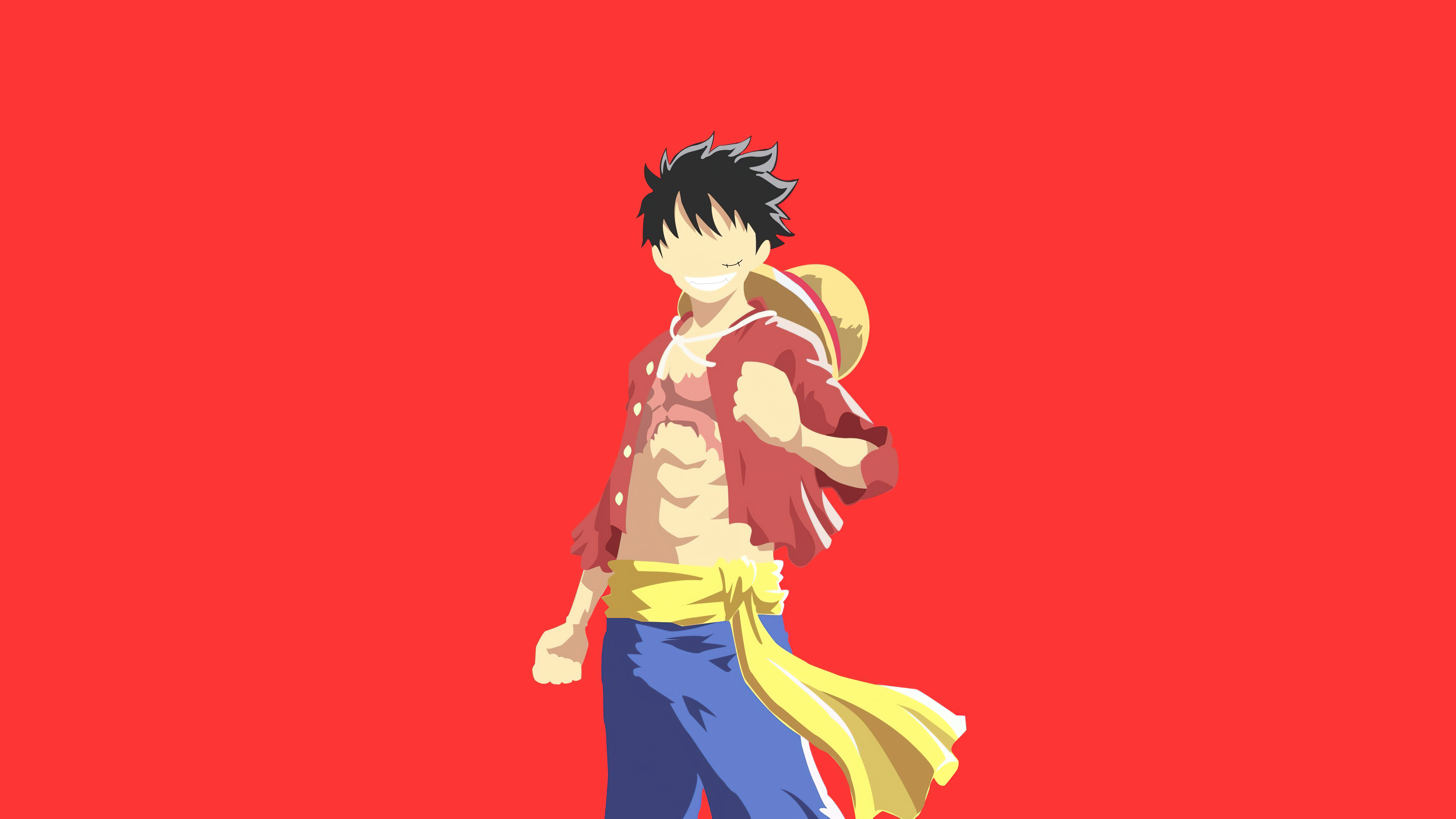 Luffy Wallpaper 4K, Minimalist