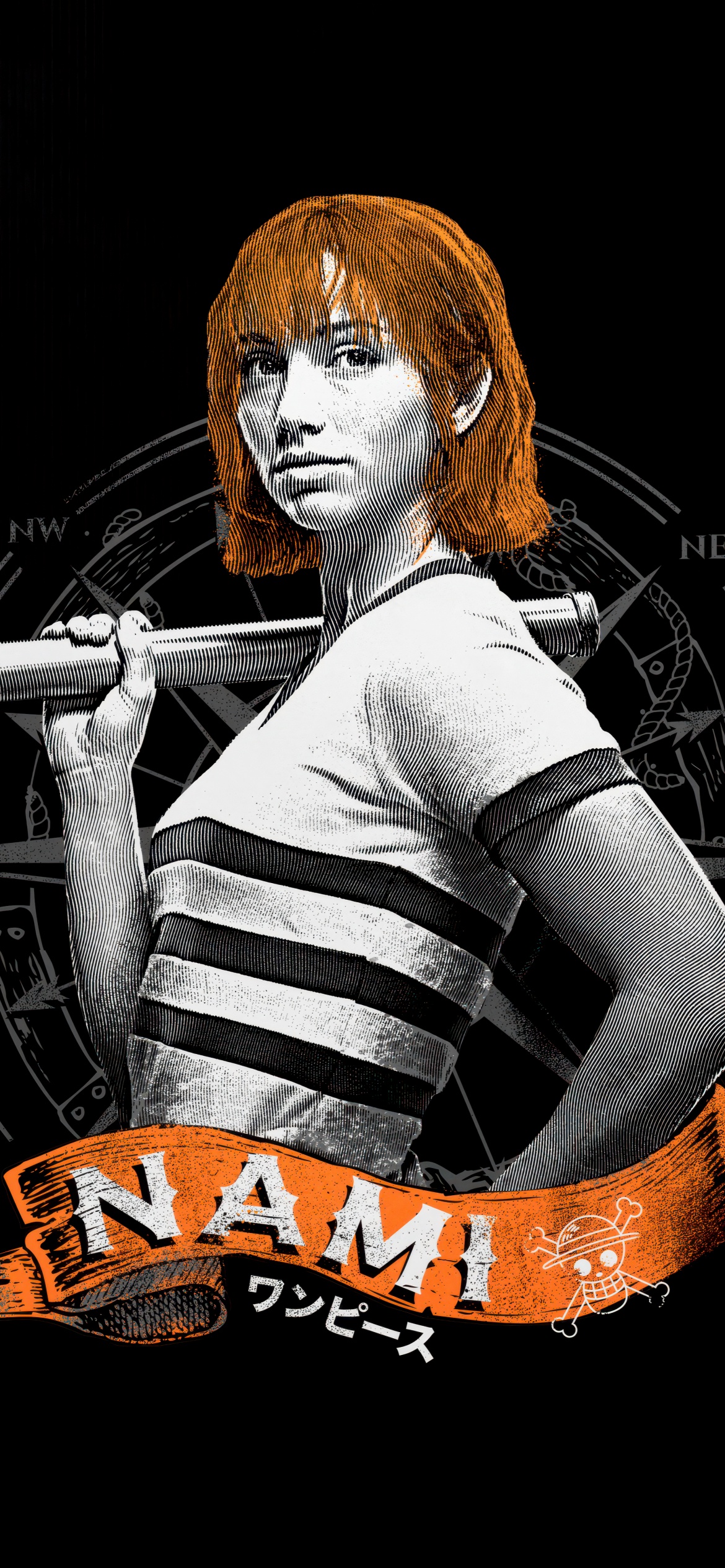 Emily Rudd as Nami Wallpaper 4K, One