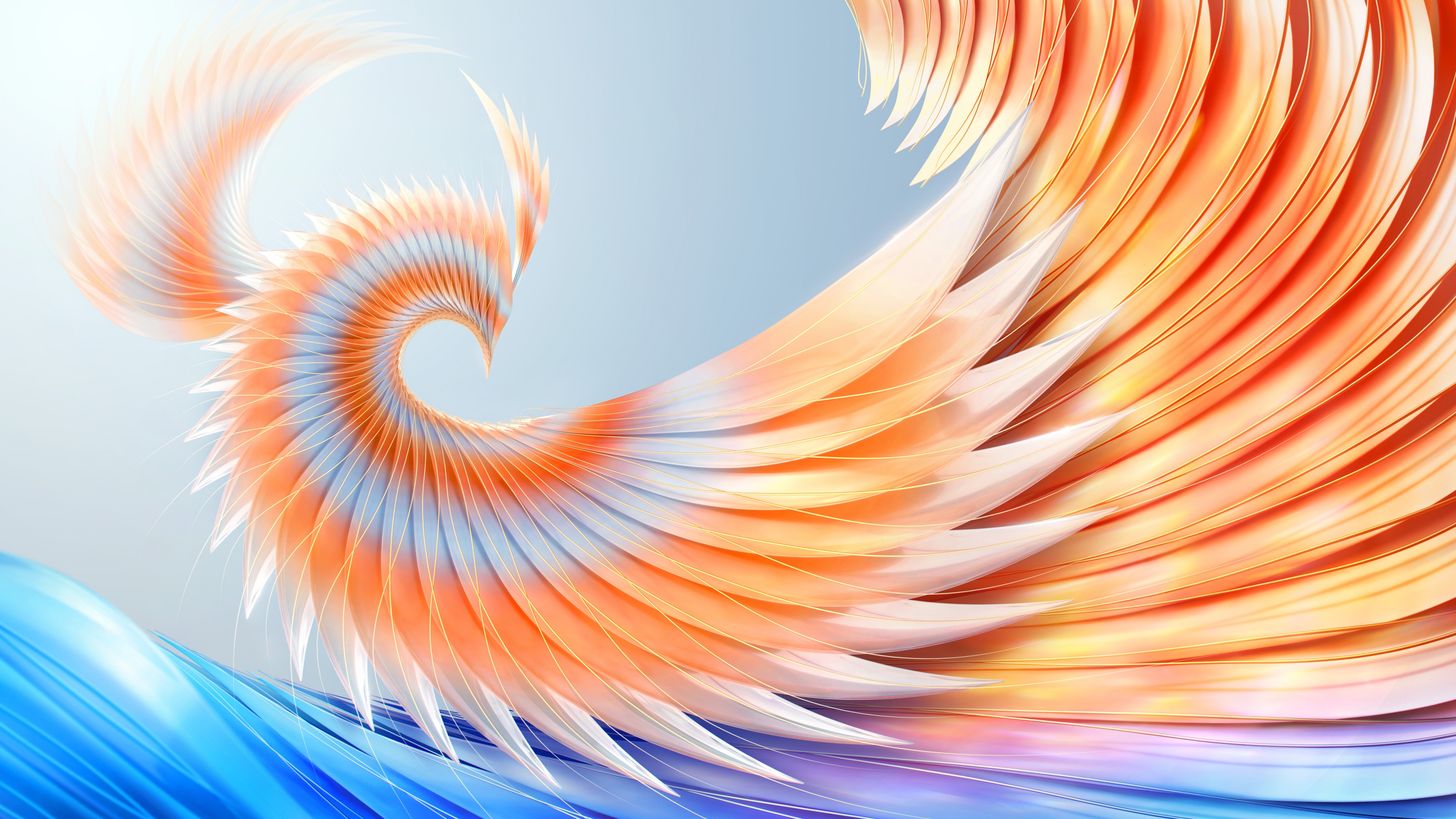 3D background Wallpaper 4K, Colorful abstract