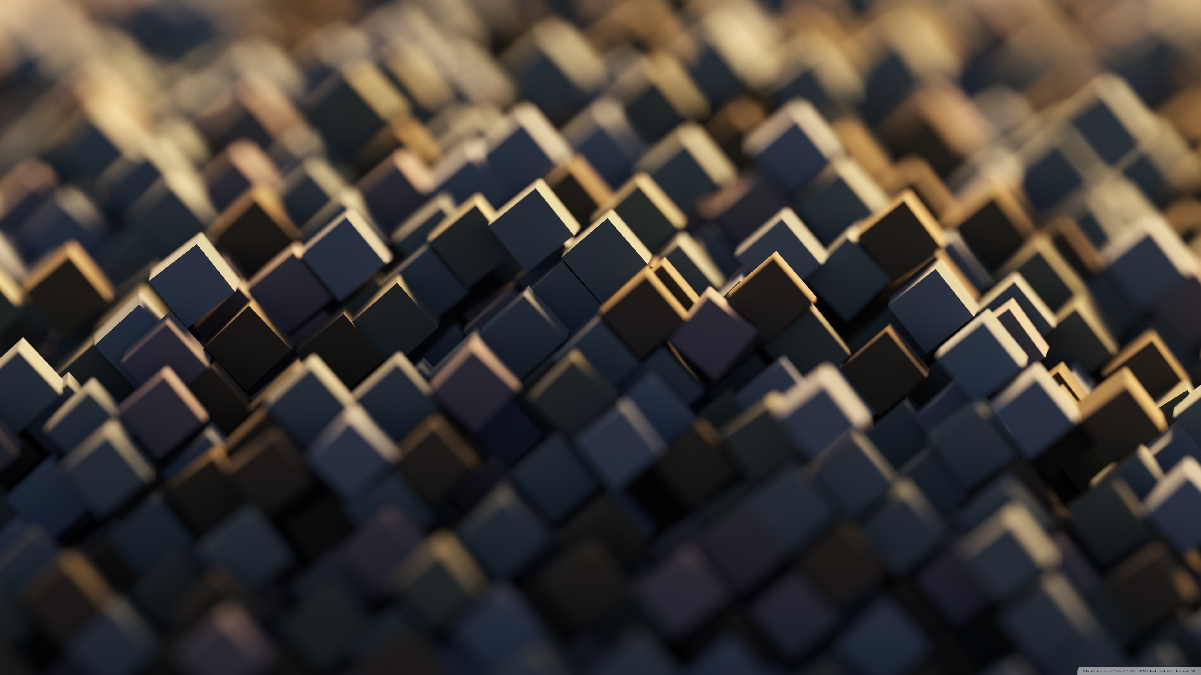 3D Abstract Cubes 4K UHD Wallpaper