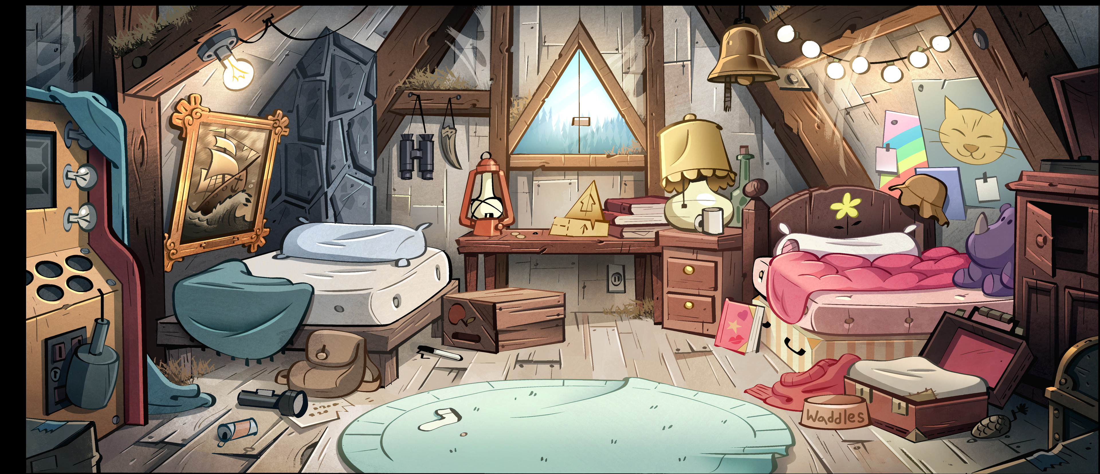 Gravity Falls art direction