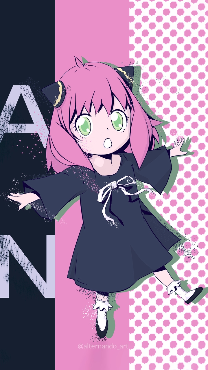 Anya fanart mobile wallpaper