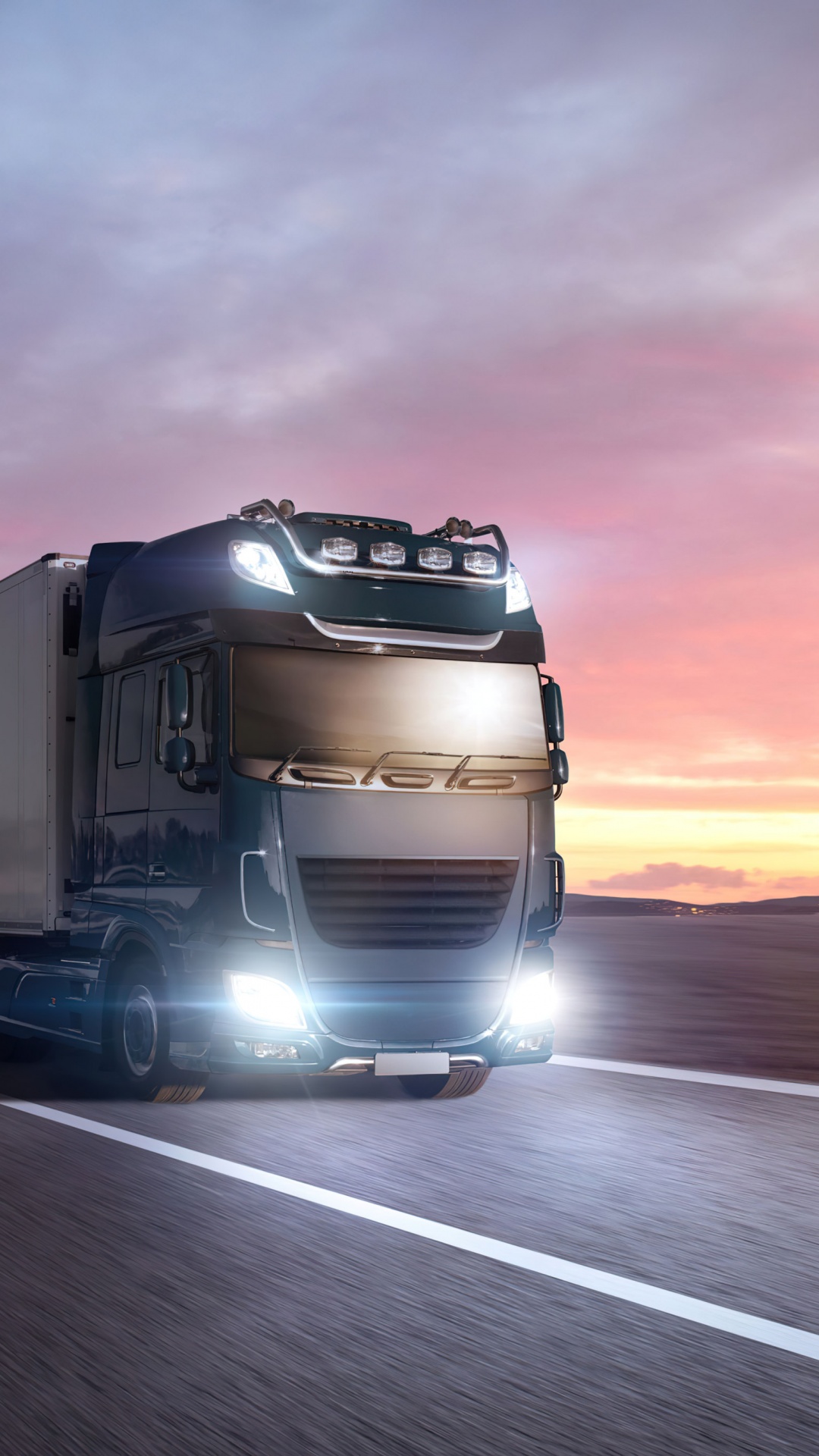 Truck Wallpaper 4K, Highway, Road