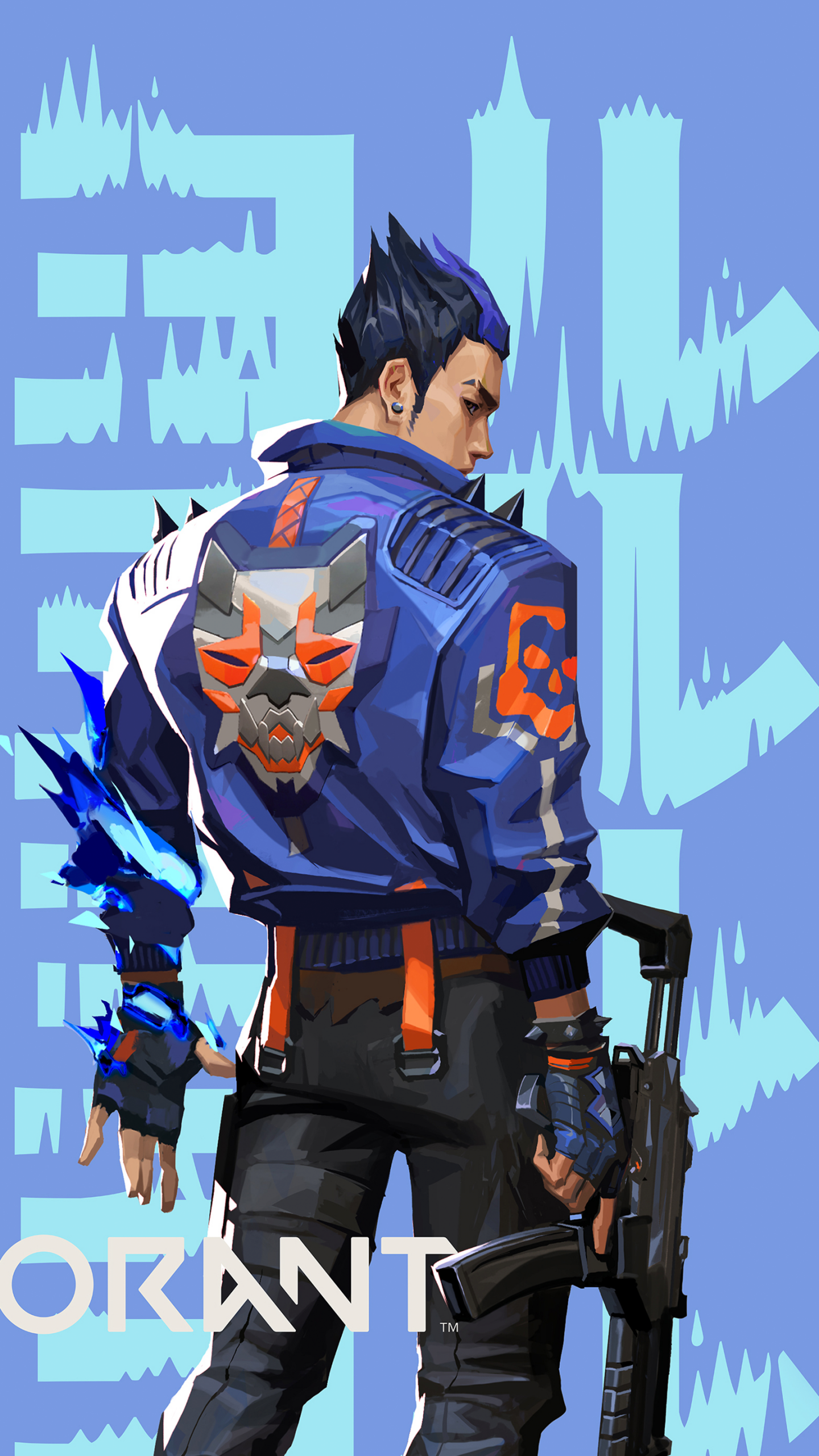 Yoru Wallpaper 4K, Blue background, 5K