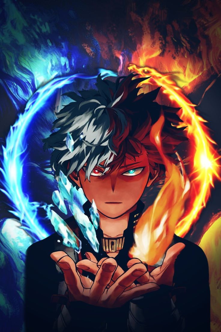 Shoto Todoroki wallpaper edited