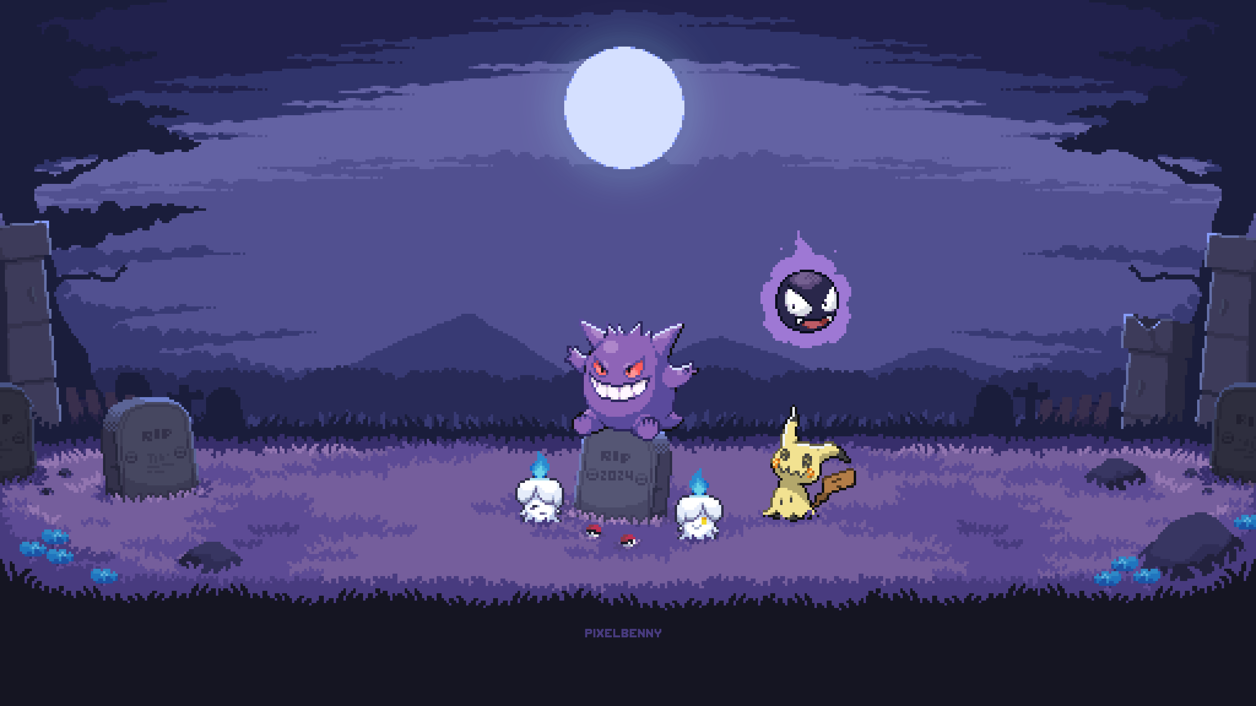 Gengar and the gang Animated Desktop